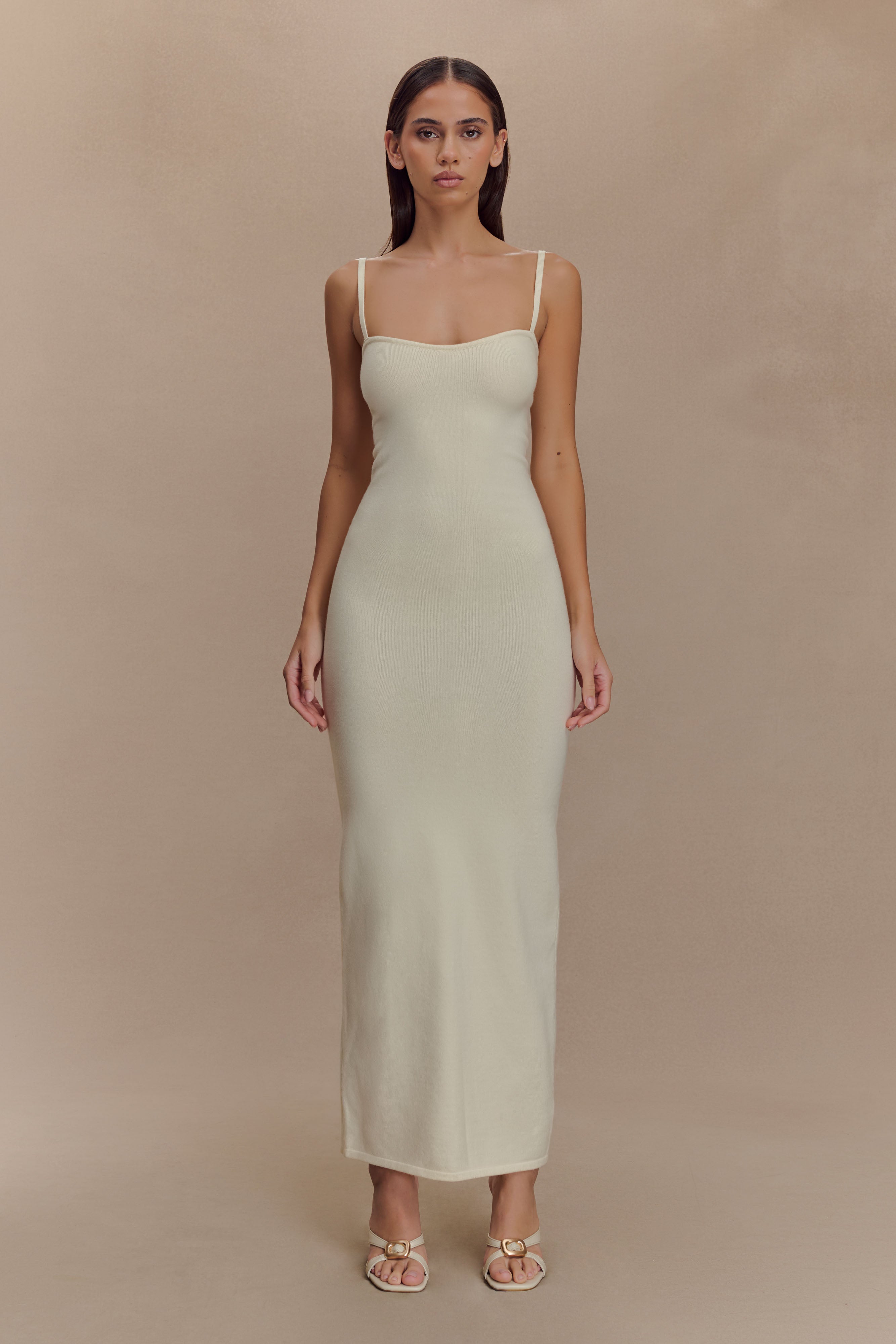 Kingston Knit Maxi Dress - Ivory
