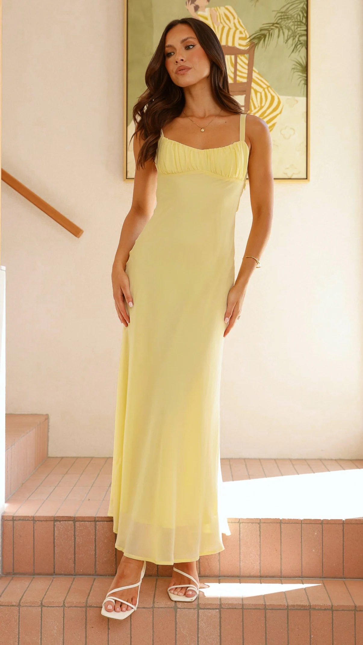 Margo Midi Dress - Yellow