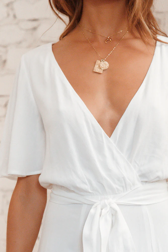 Still Water Maxi Dress White