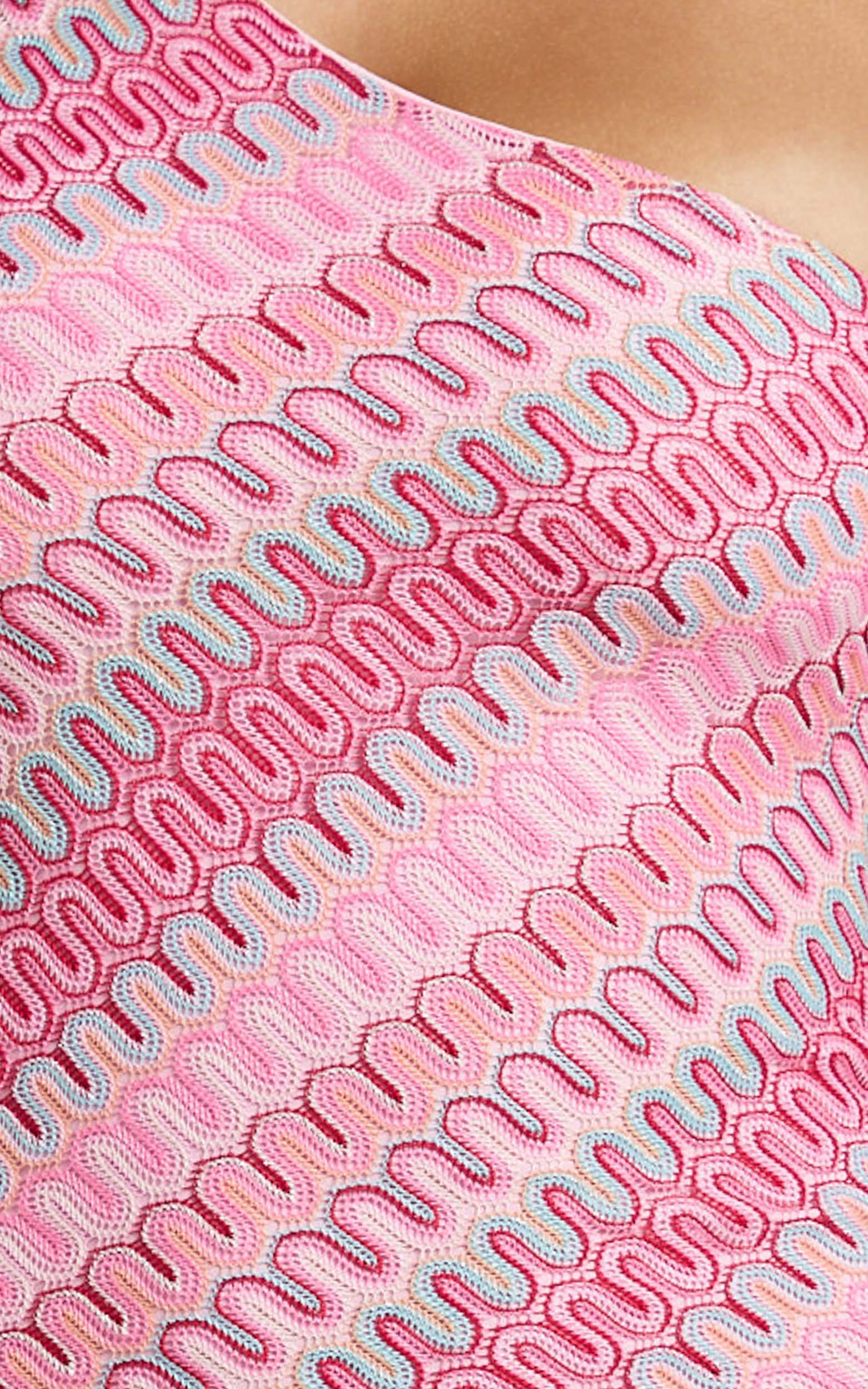 Julia Mini Dress - Off Shoulder Bodycon Dress in Bright Pink