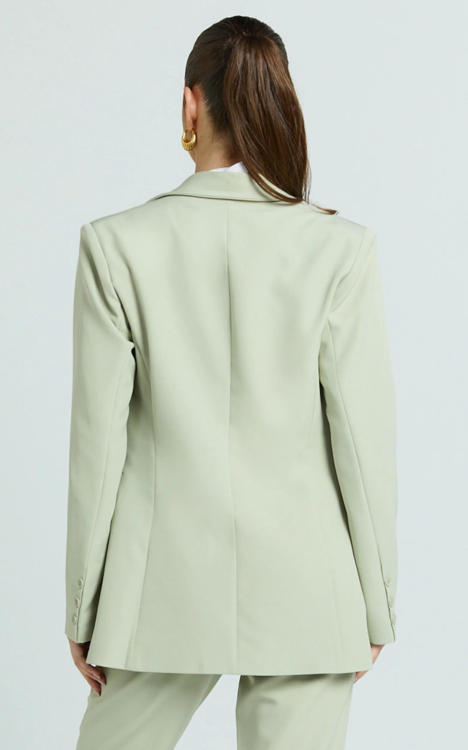 Hermie Blazer - Single Breasted Blazer in Sage