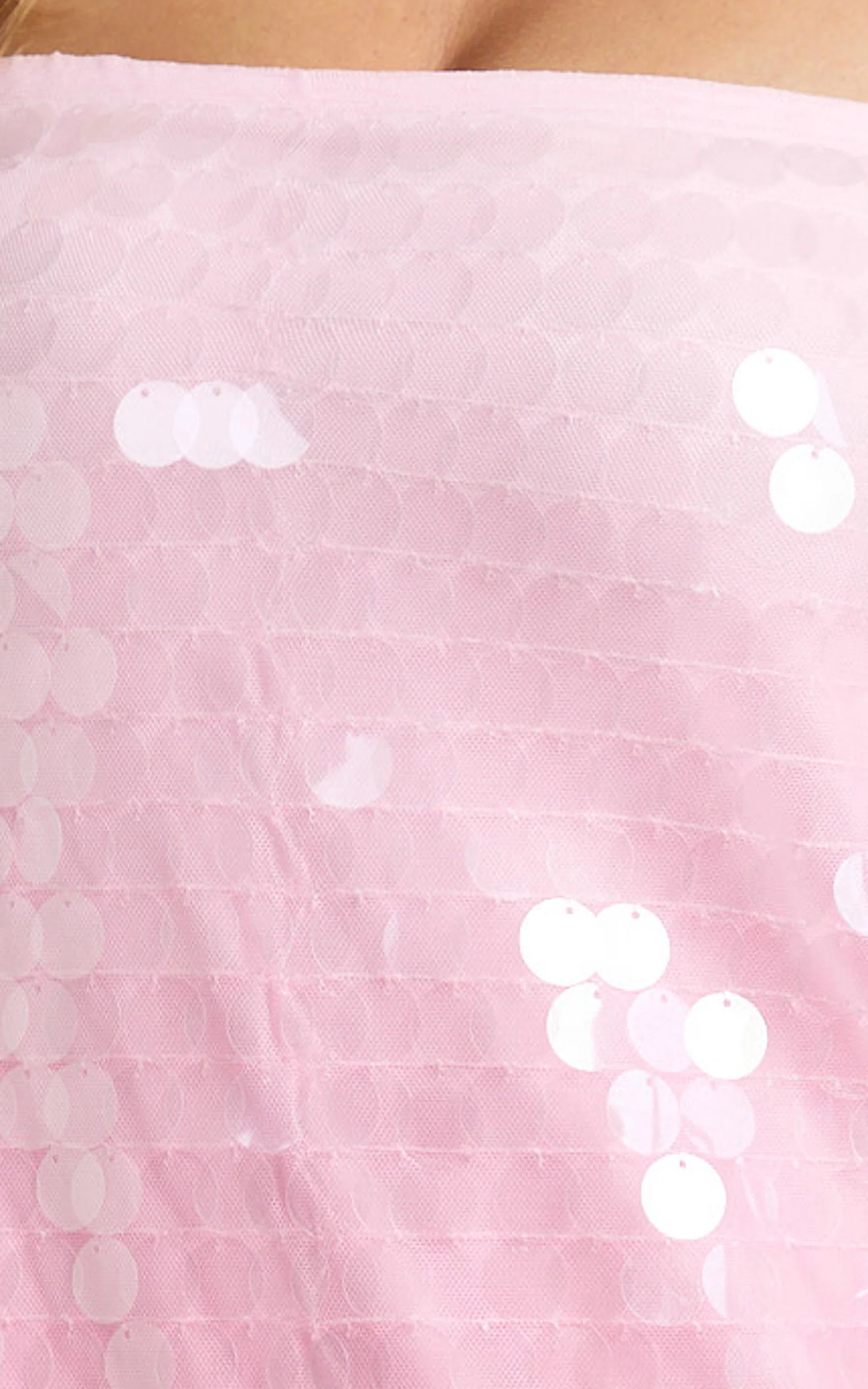 Rose Mini Dress - Ombre Sequin Shift Dress in Pink