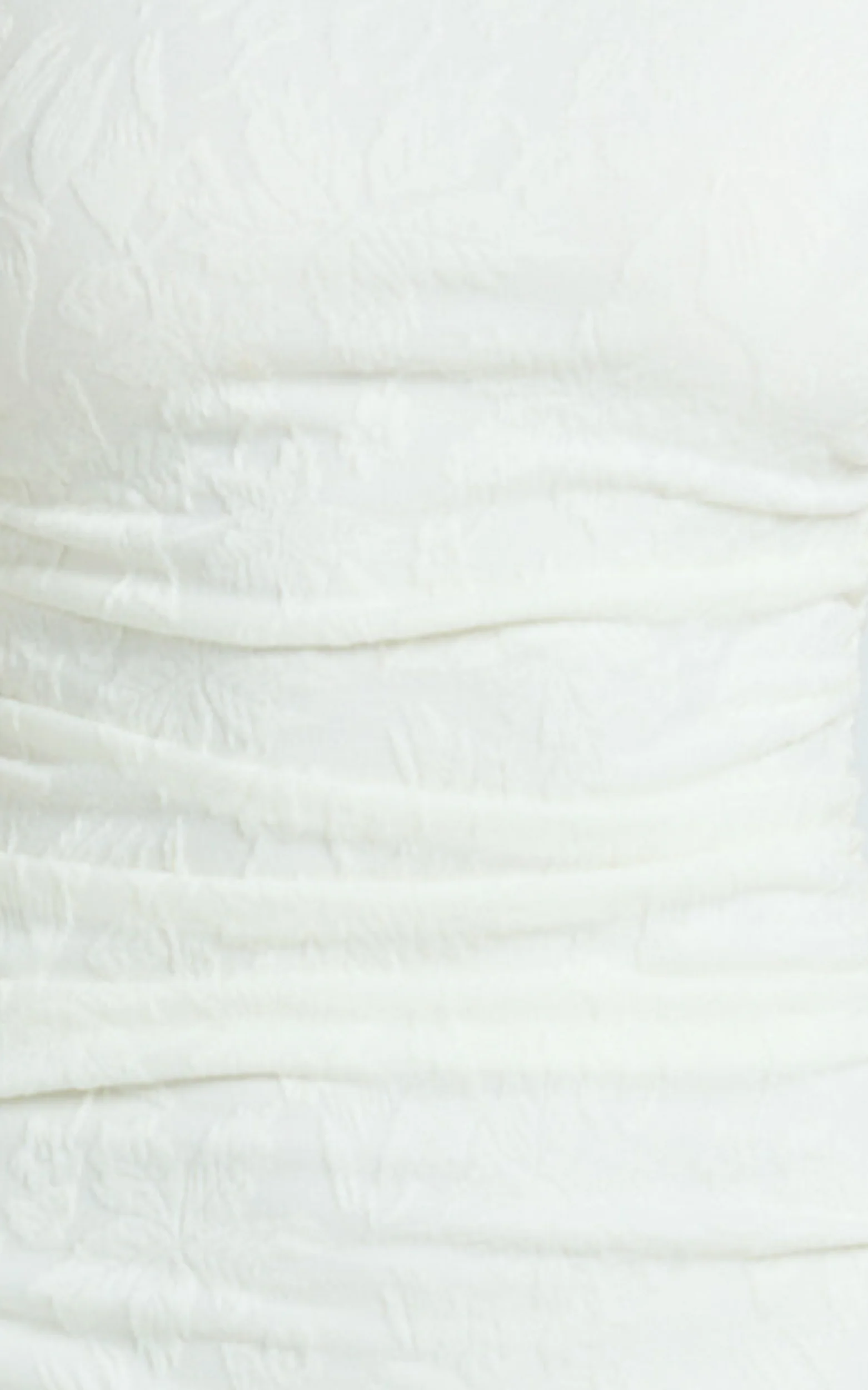 Kayrene Maxi Dress - Short Sleeve Jacquard Dress in Cream