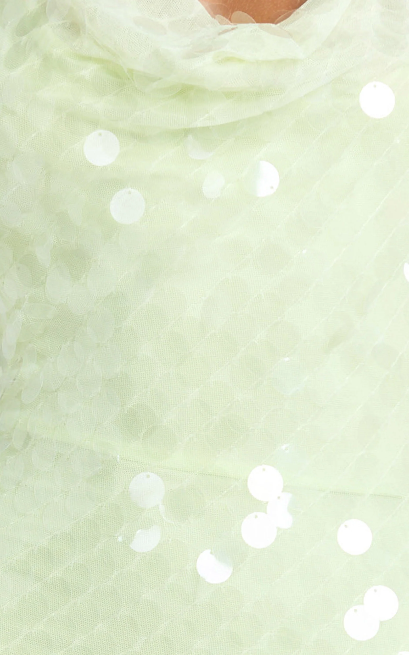 Lucy Maxi Dress - Sequin Cowl Neckline Dress in Citrus