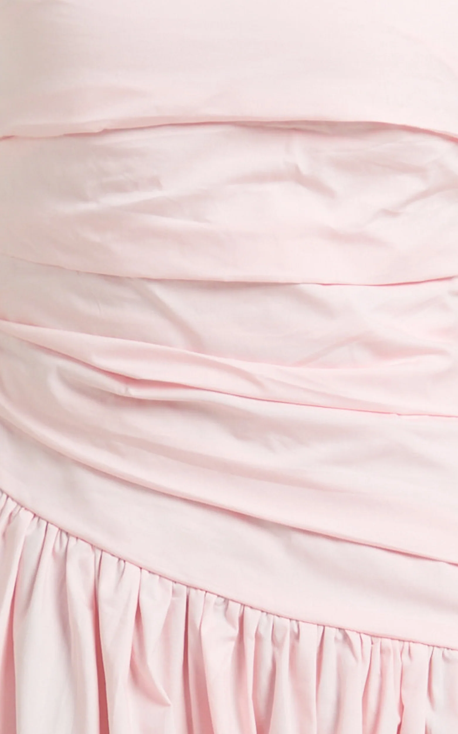 Cora Midi Dress - Strapless Dress in Pink