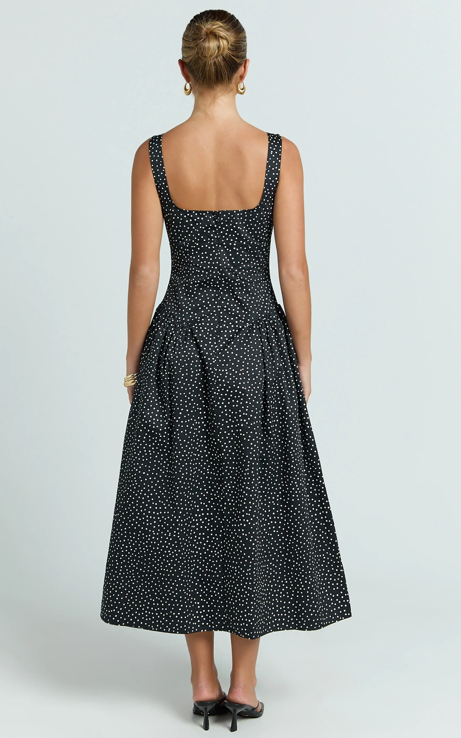 Lioness - Luna Rosa Maxi Dress - In Noir Polka