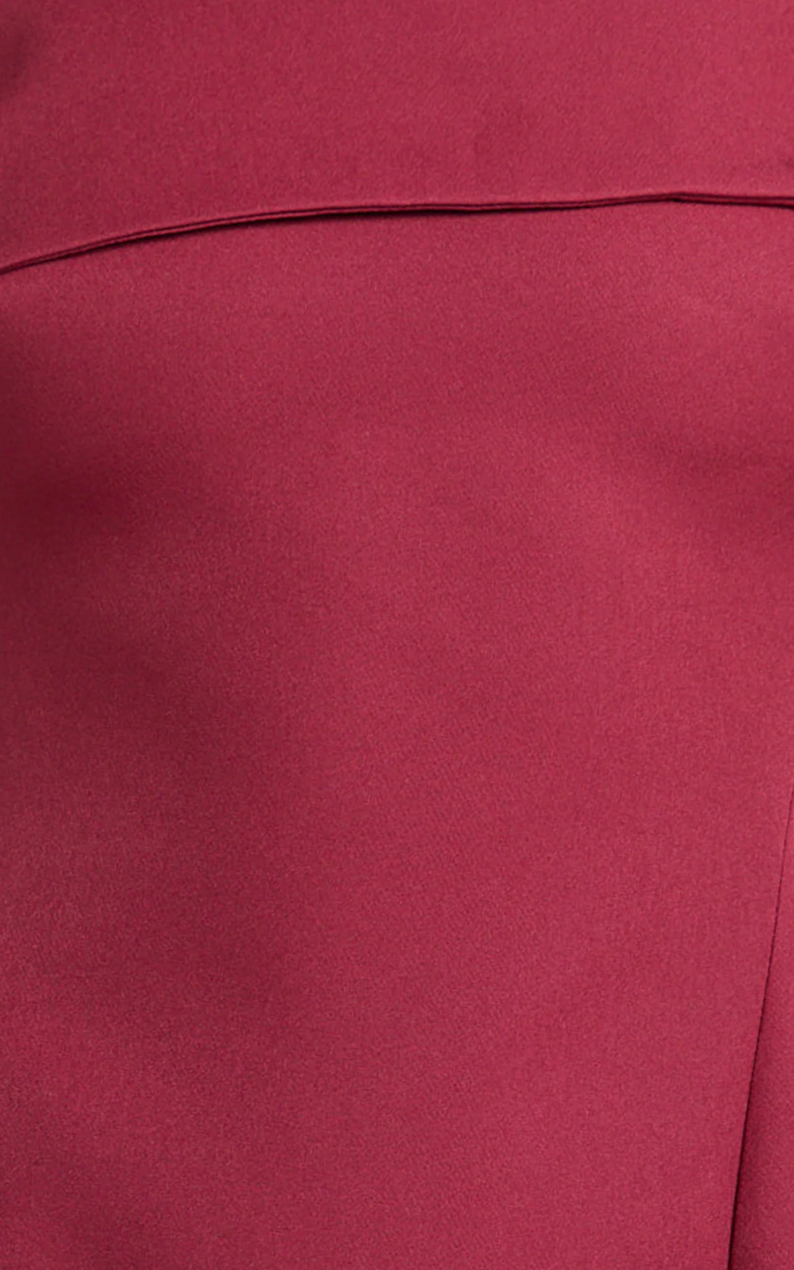 Cecilia Mini Dress - Off Shoulder Tie Detail Dress in Wine