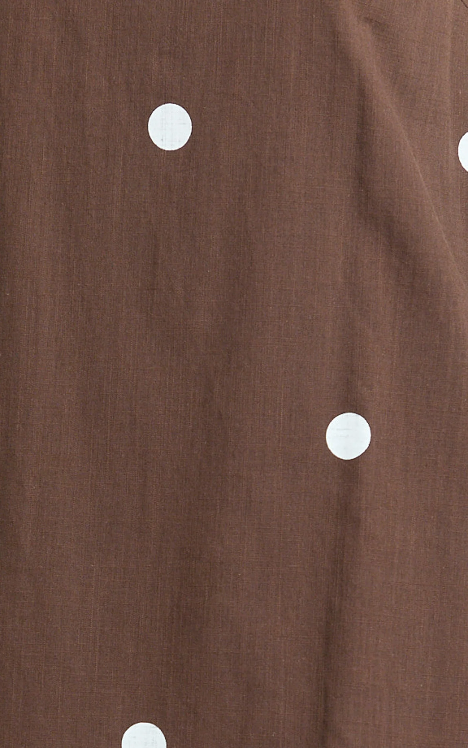 Kate Mini Dress - Shift Dress in Chocolate Polka Dot