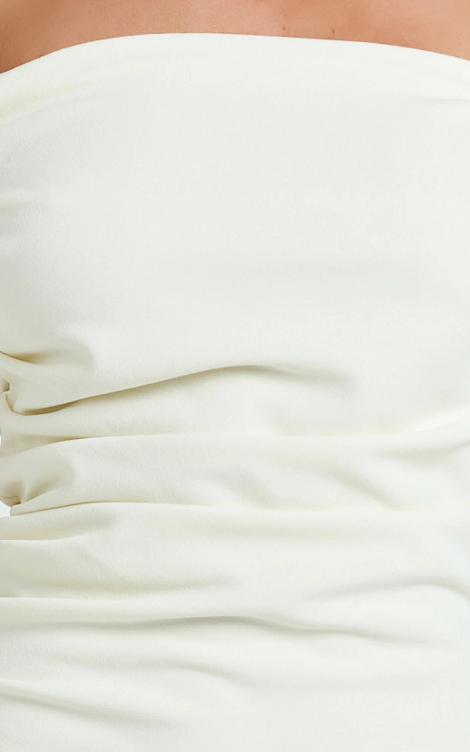 Lena Mini Dress - Off Shoulder Bodycon Dress in Ivory