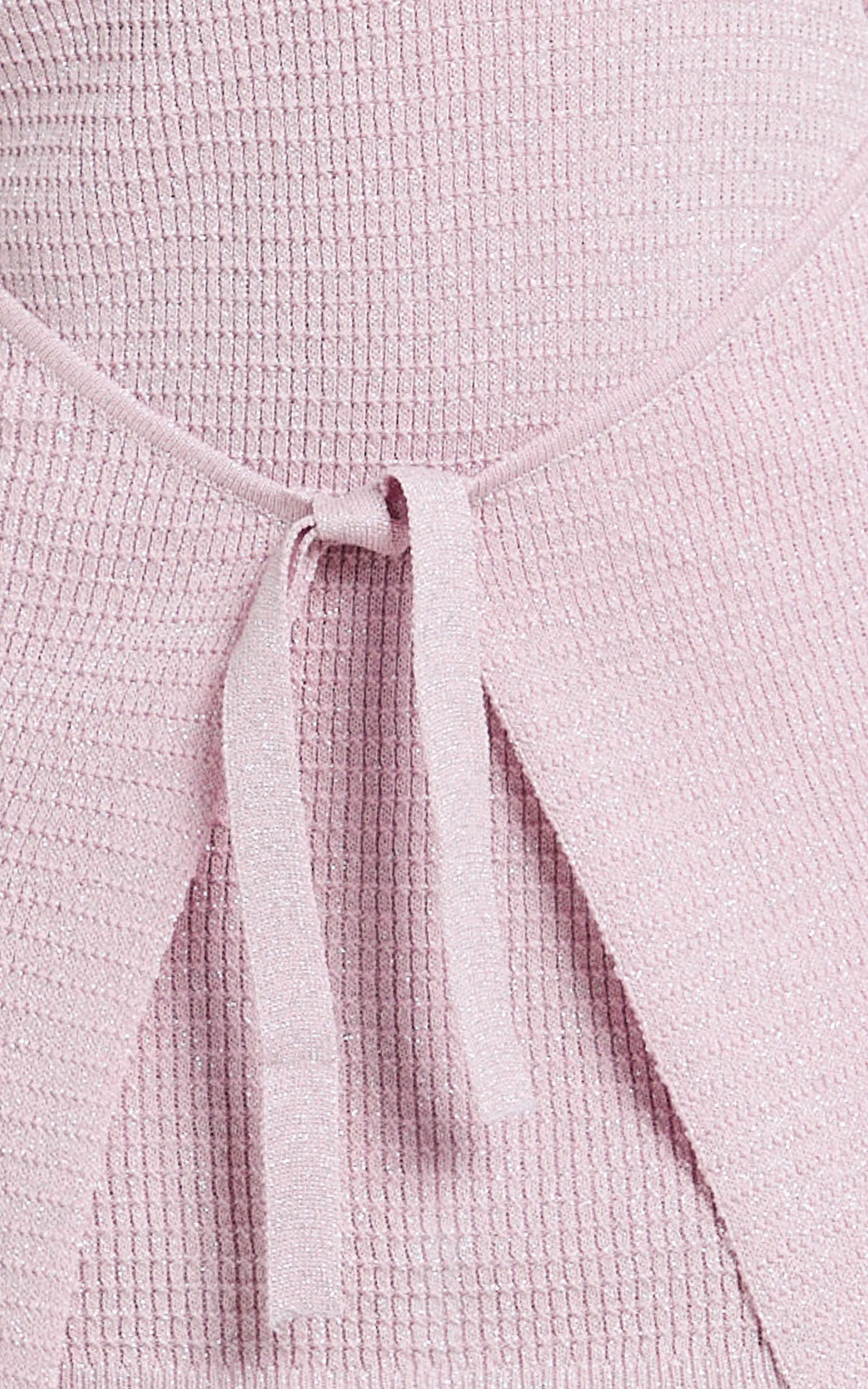 Tash Mini Dress - Strapless Skirt Wrap Dress in Pink