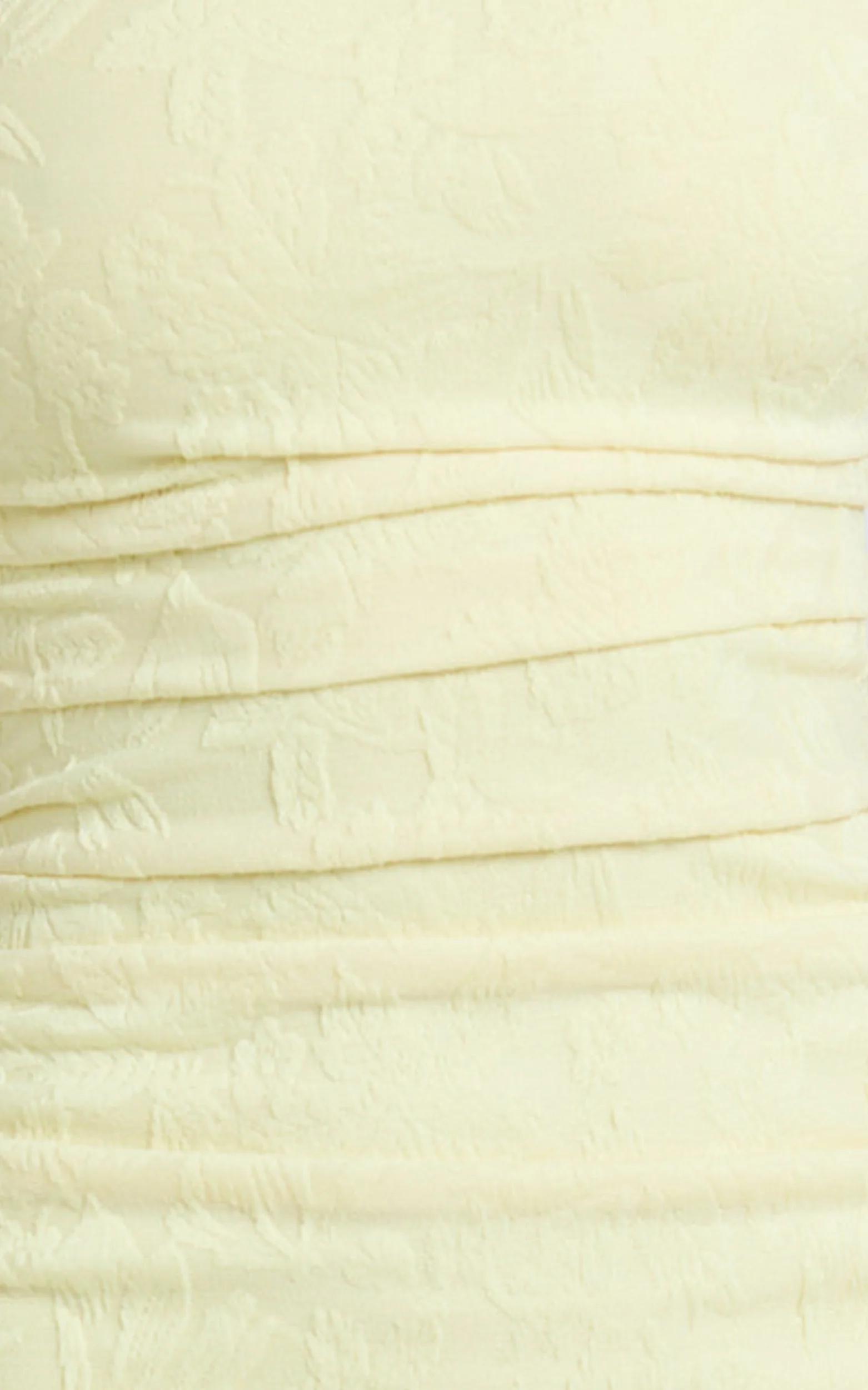 Kayrene Maxi Dress - Strapless Bodycon Dress in Butter Yellow