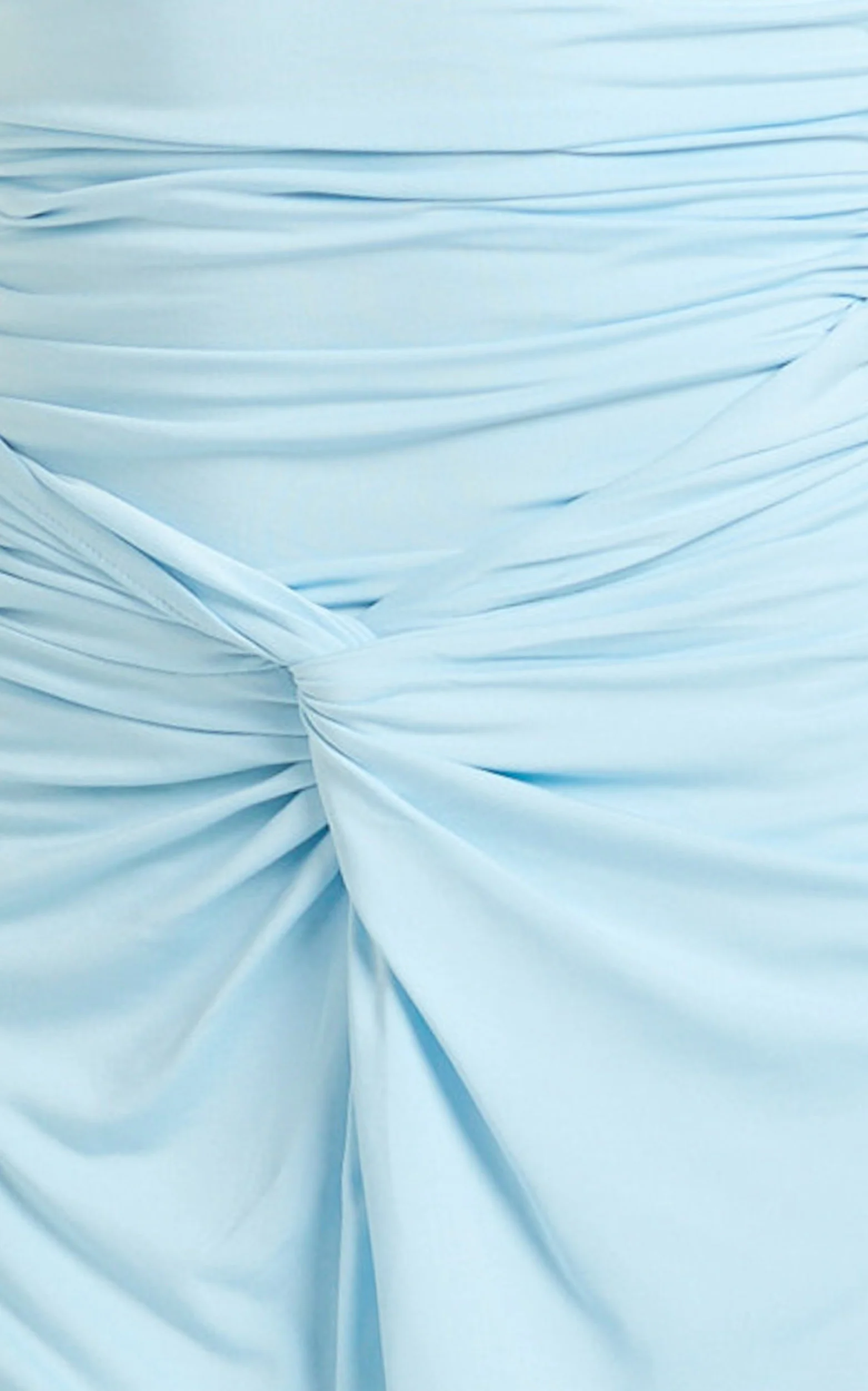 Ginny Maxi Dress - Jersey Ruched V Waist Dress in Blue