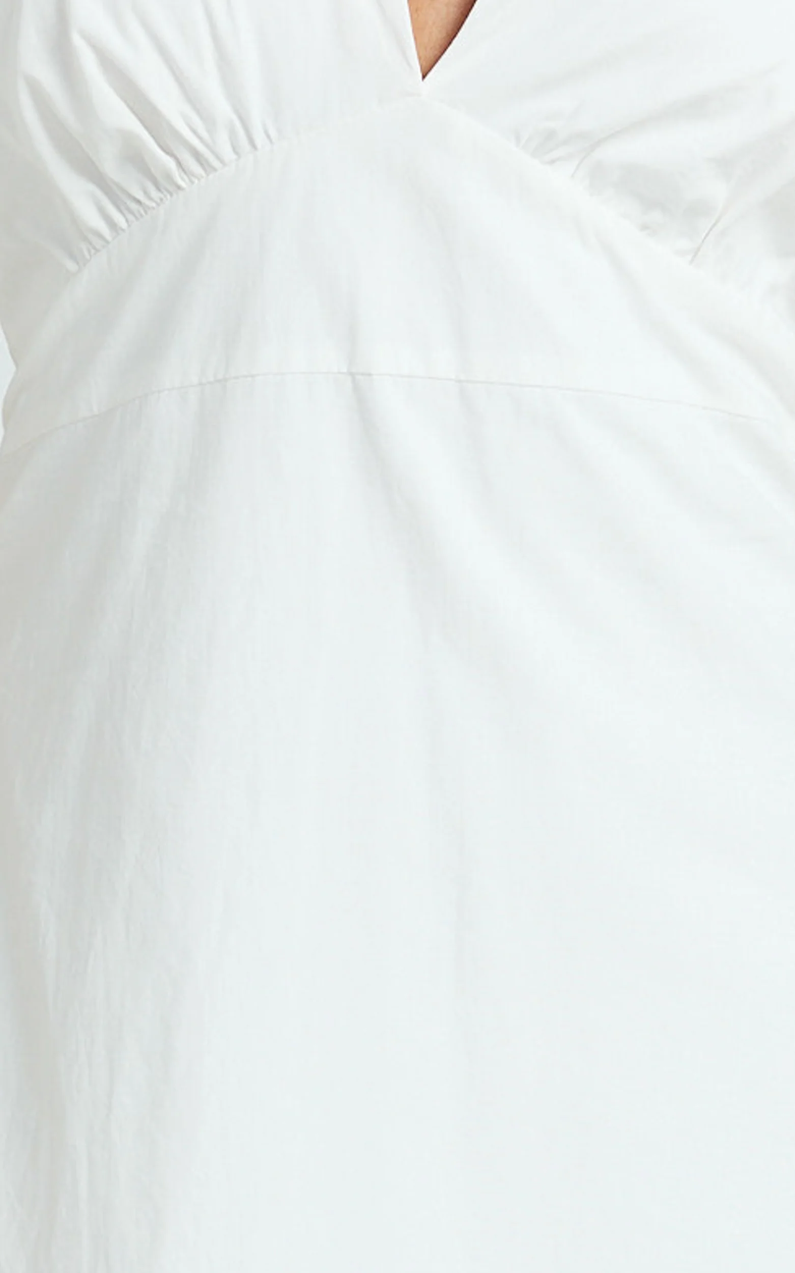 Connor Maxi Dress - Halter Neck Tie Back Dress in White