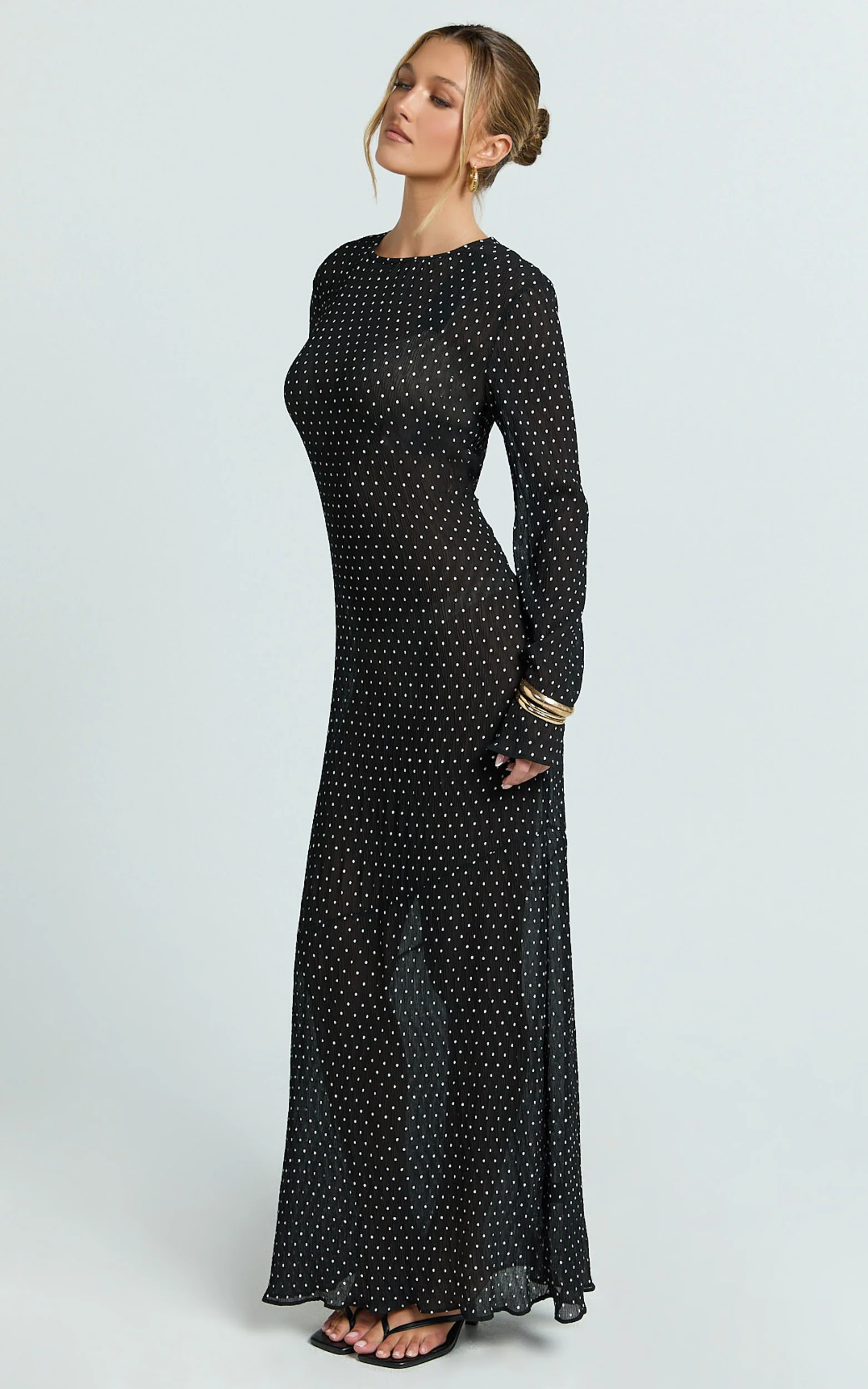 Lioness - Haven Maxi Dress - In Noir Polka