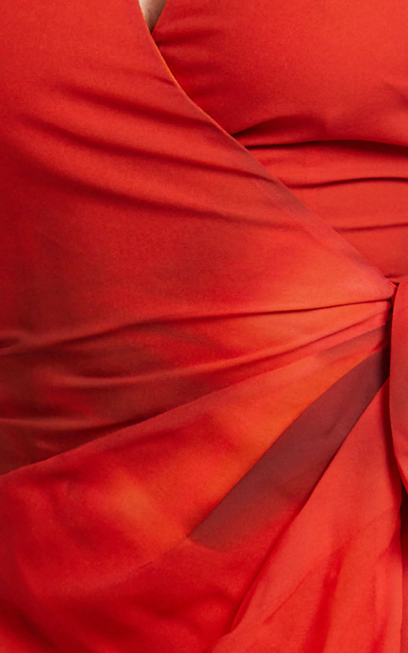 Eva Mini Dress - Plunge Halter Wrap Dress in Abstract Adeana Print