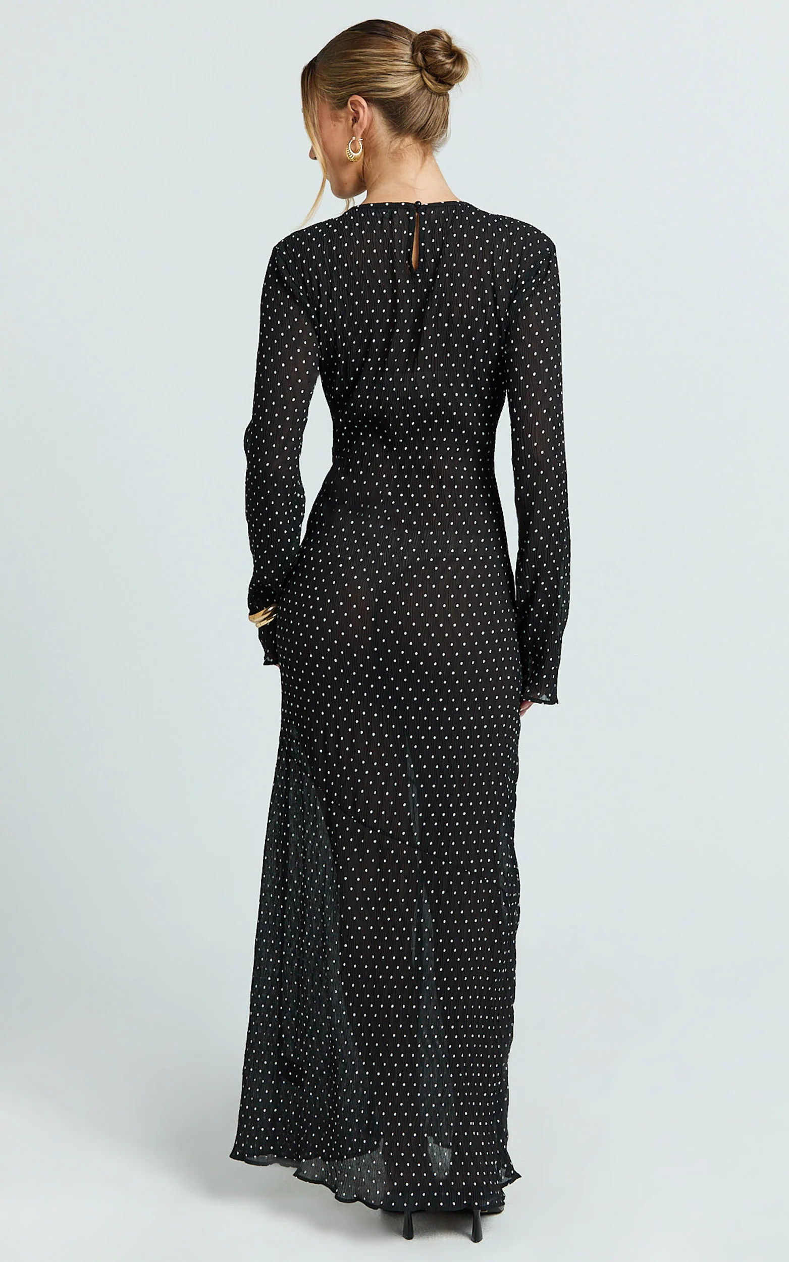 Lioness - Haven Maxi Dress - In Noir Polka