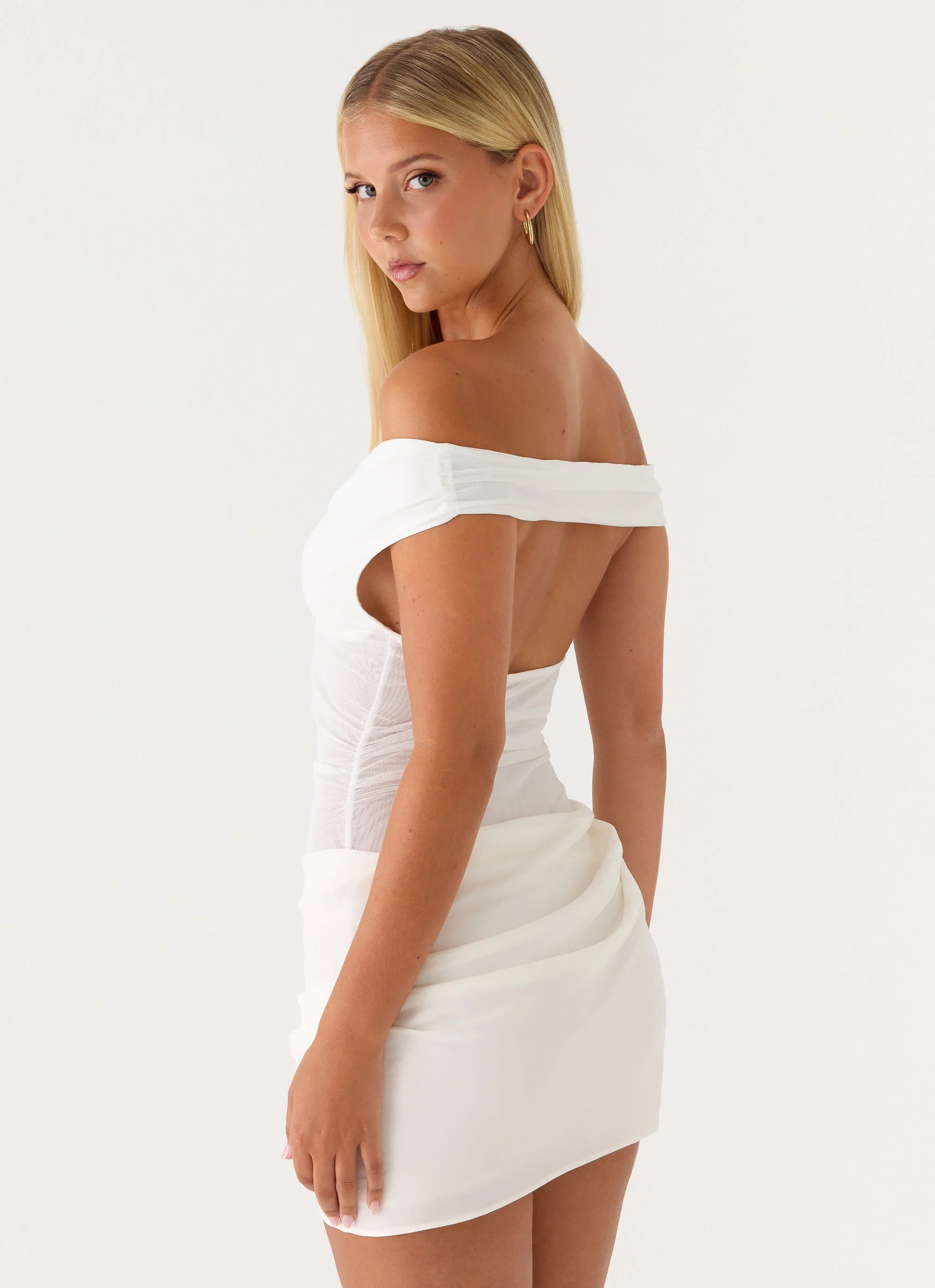 Candid Cupro Mini Dress - Ivory