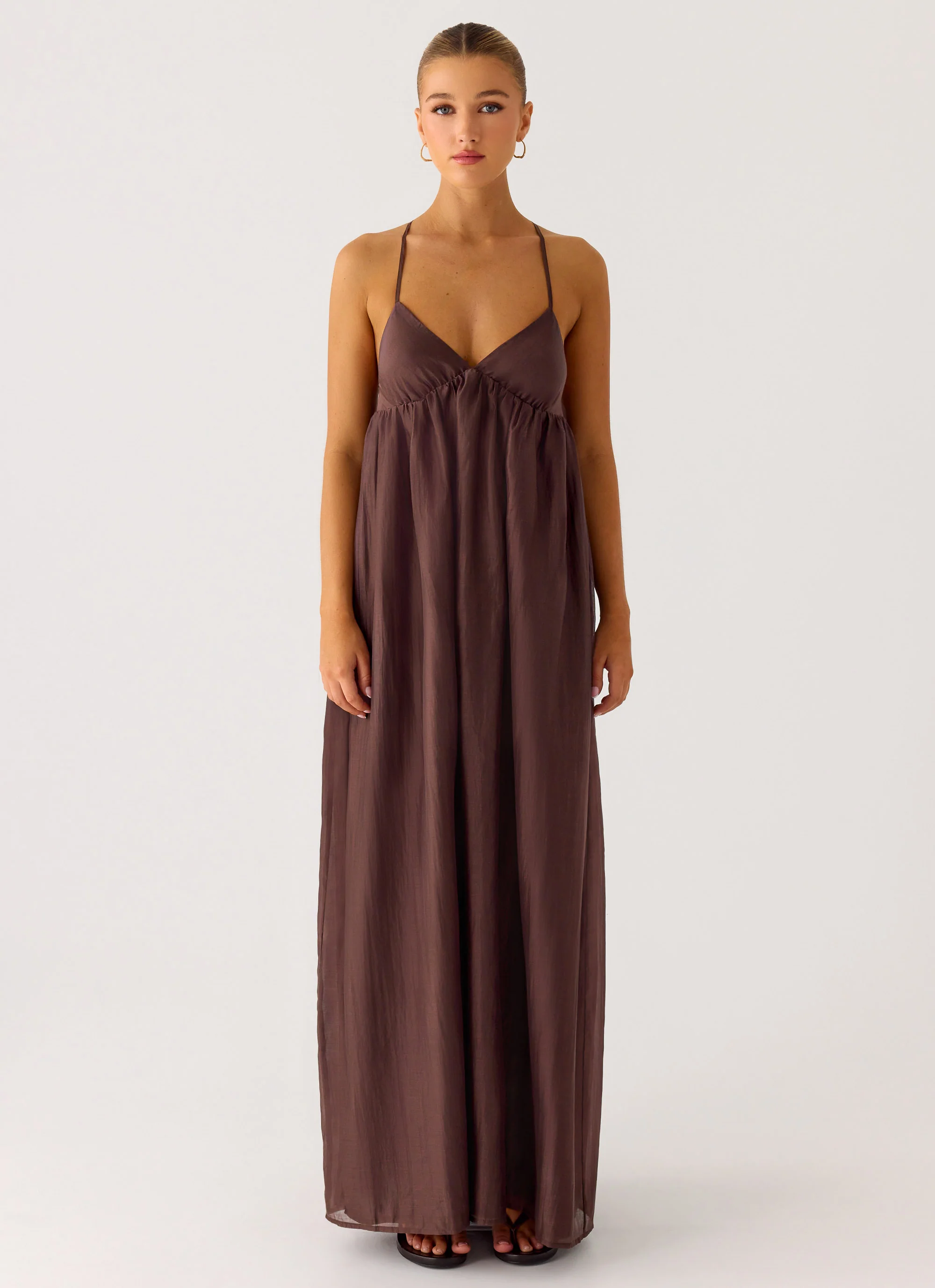 Losario Maxi Dress - Cool Chocolate