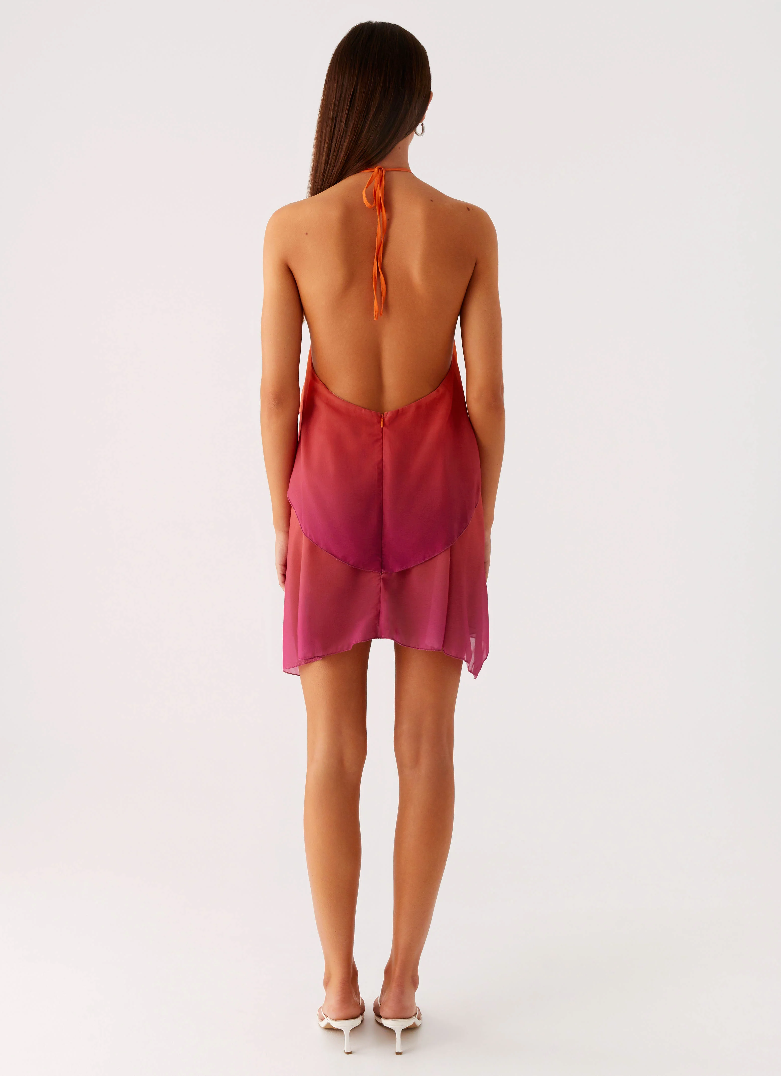 Twin Flame Mini Dress - Orange Gradient