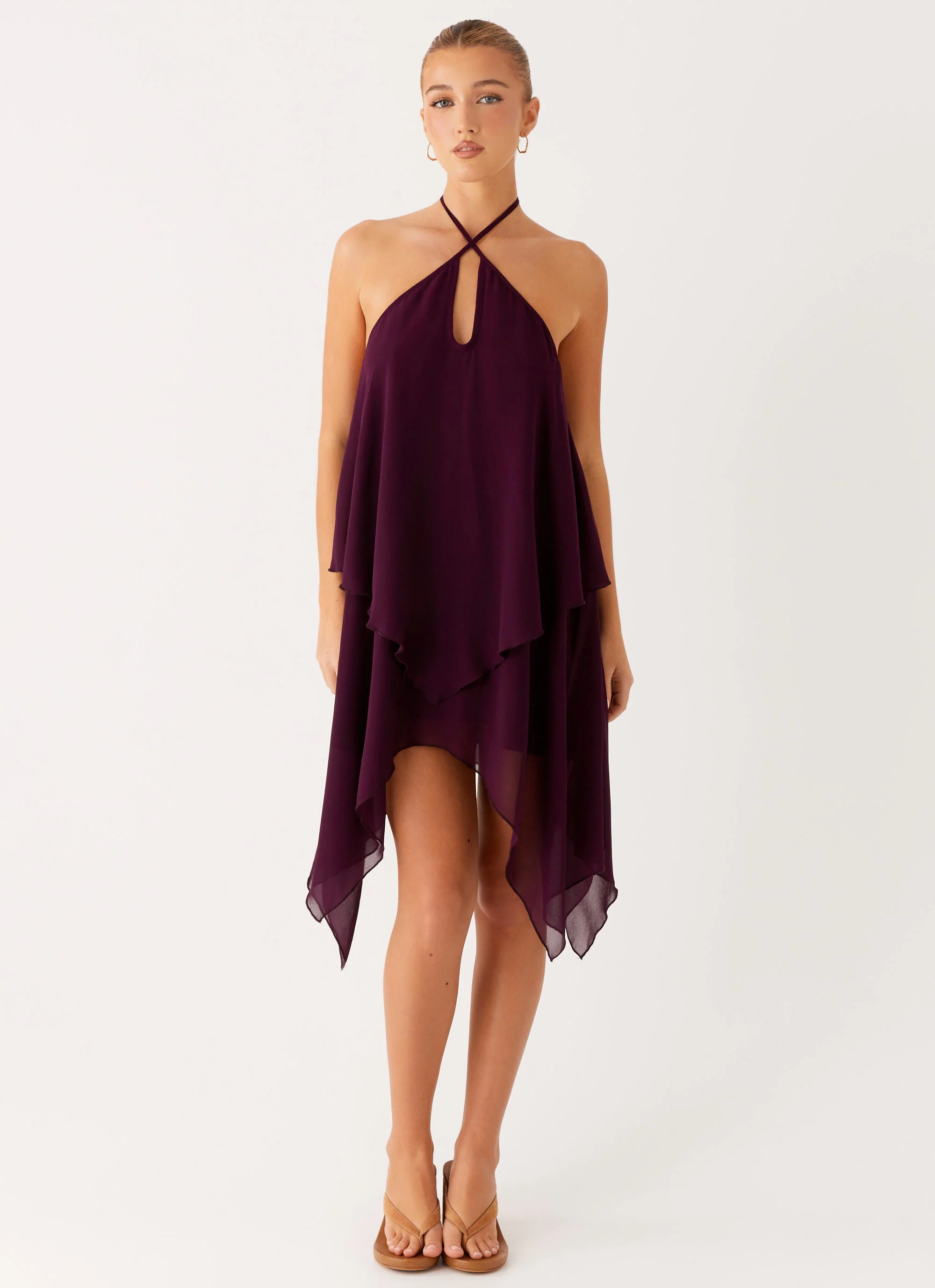 Dalenti Midi Dress - Plum