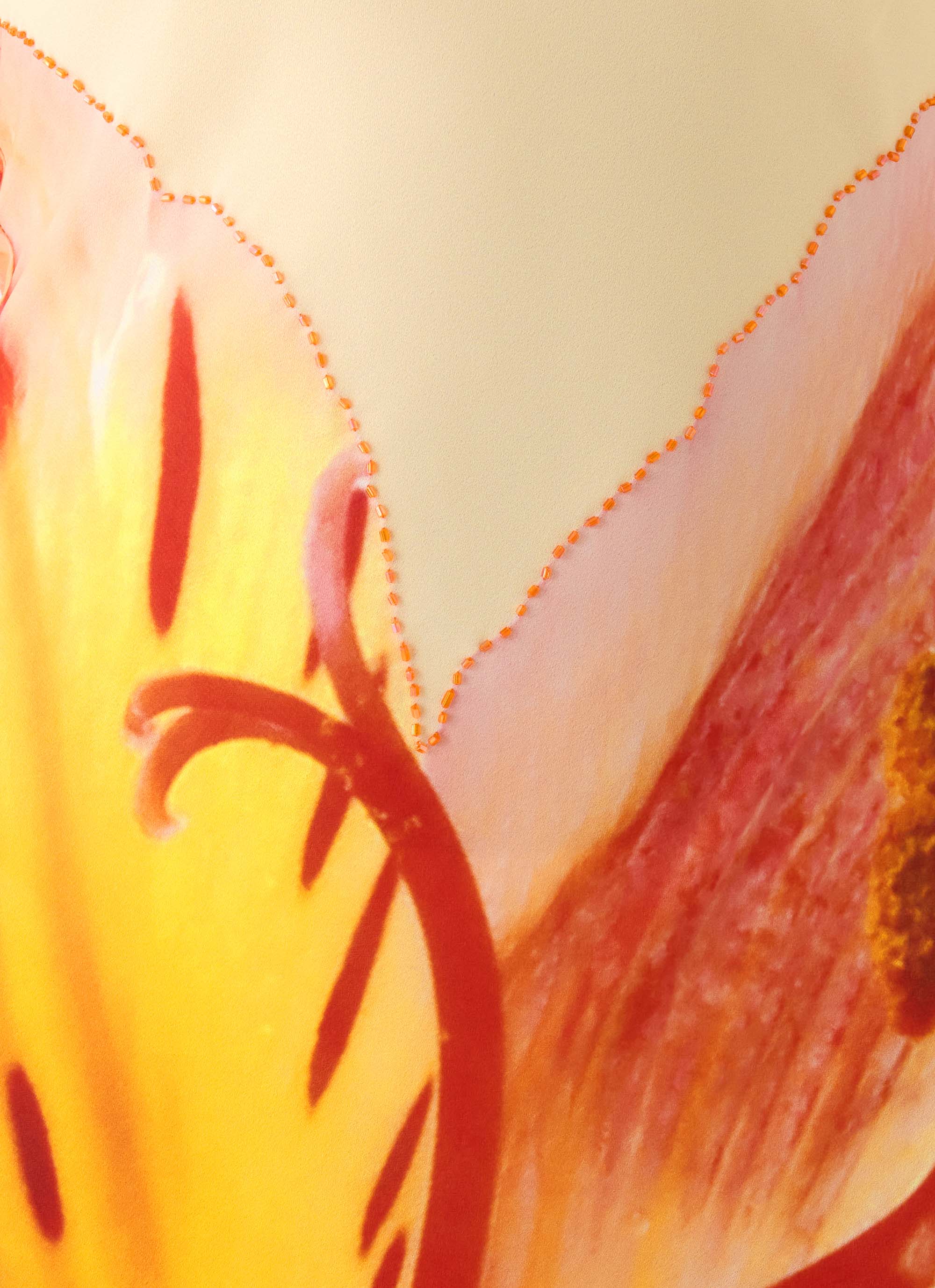 Ashwin Strapless Beaded Maxi Dress - Sunpetal Print