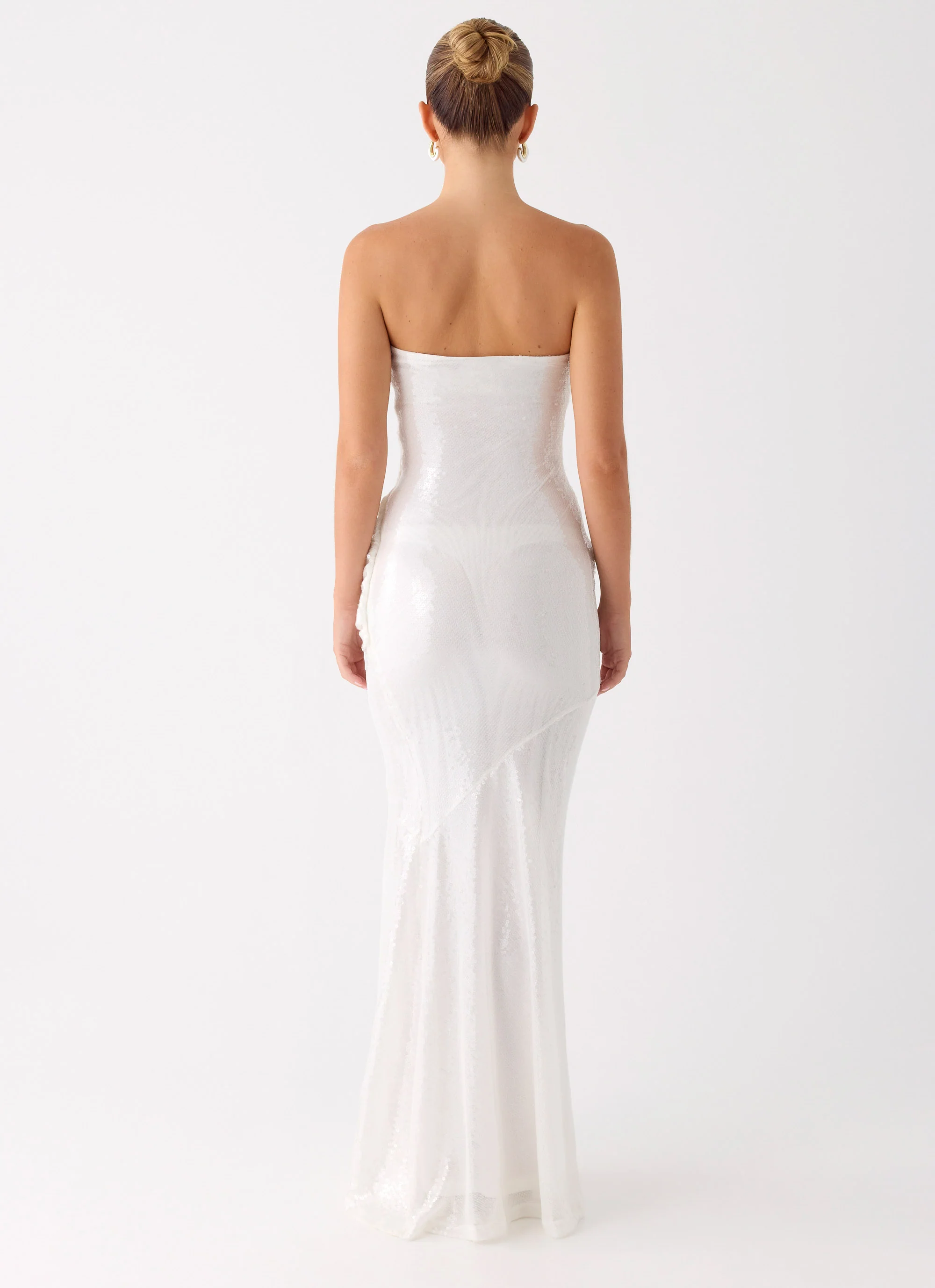 Anticipating Sequin Maxi Dress - White