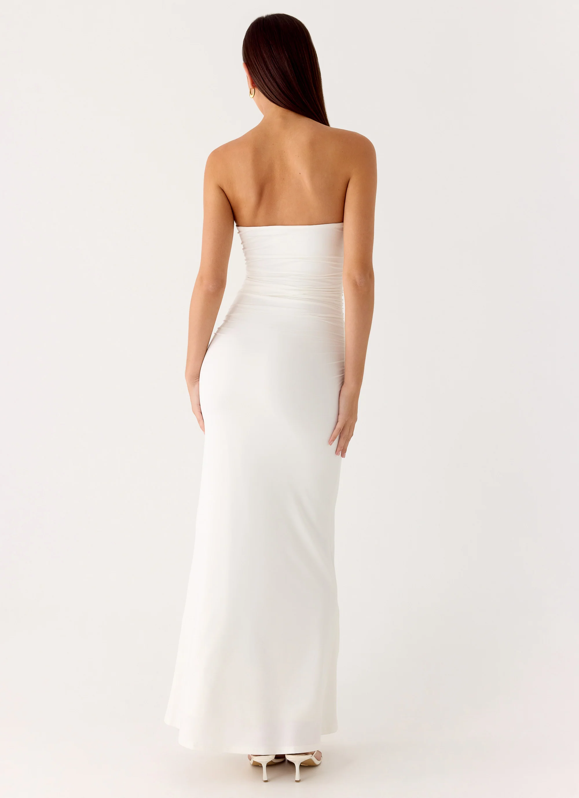 Party After Party Shell Maxi Dress - White