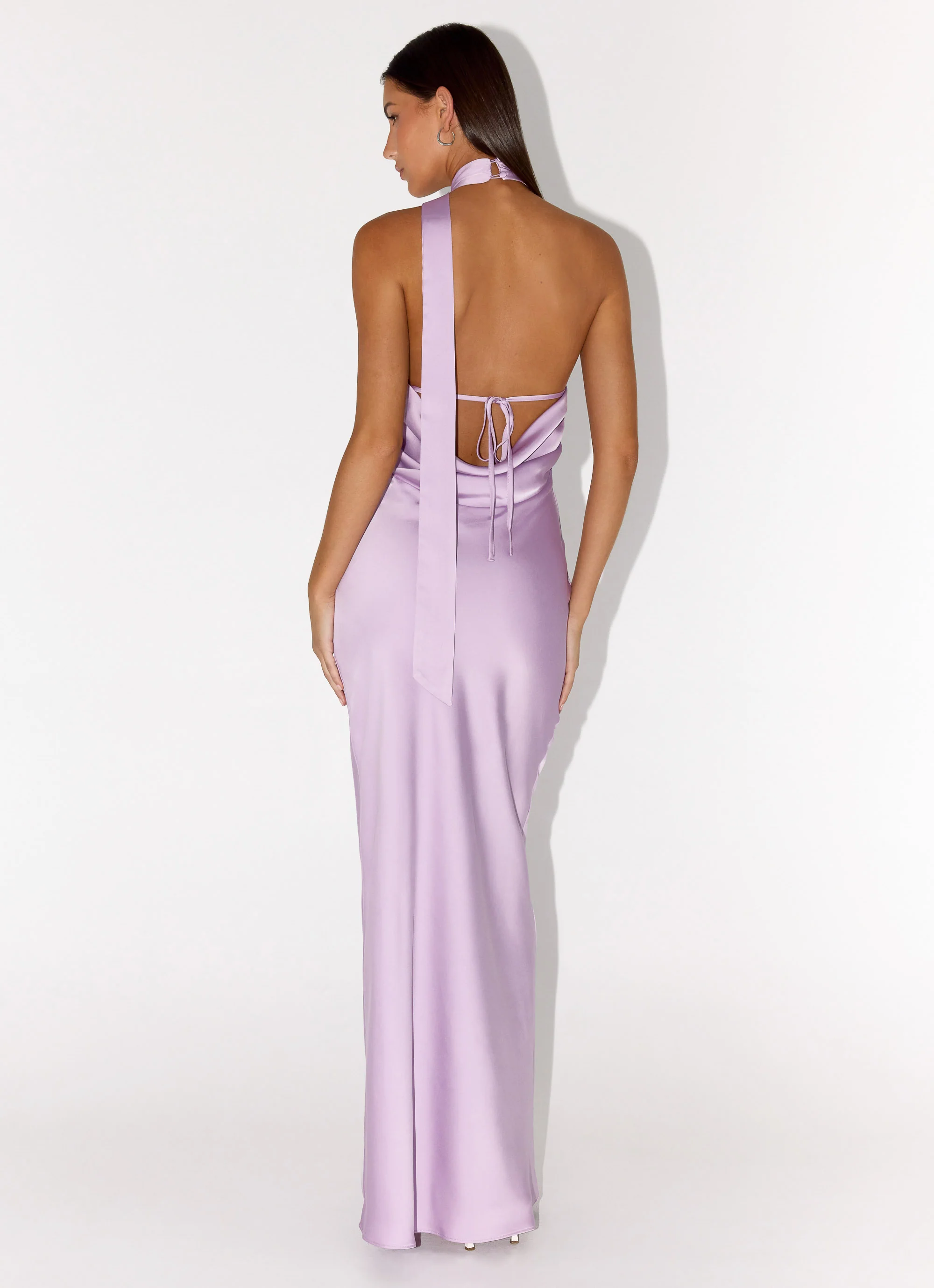 Keena Scarf Maxi Dress - Lavender