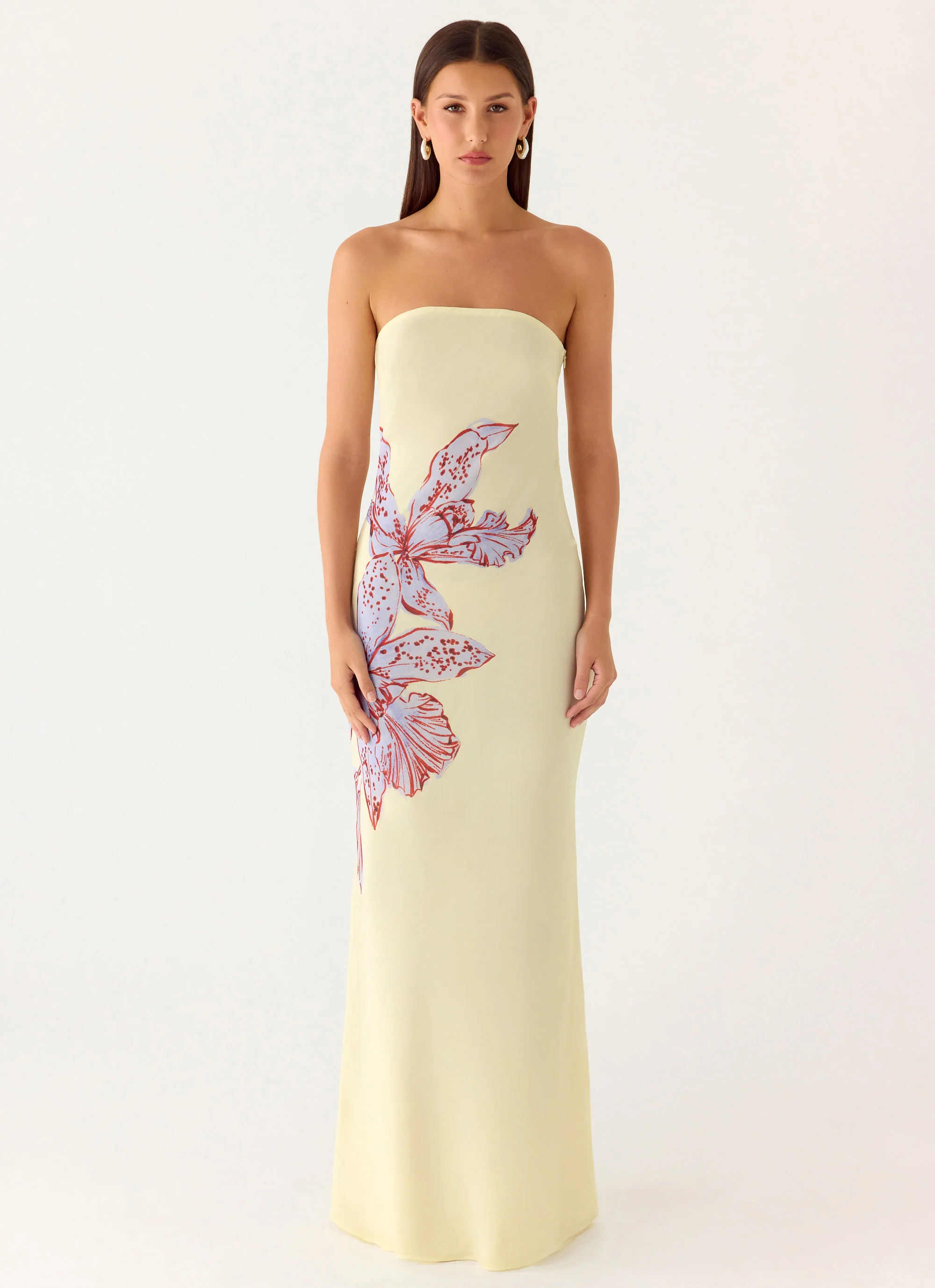Amelle Maxi Dress - Purple Floral