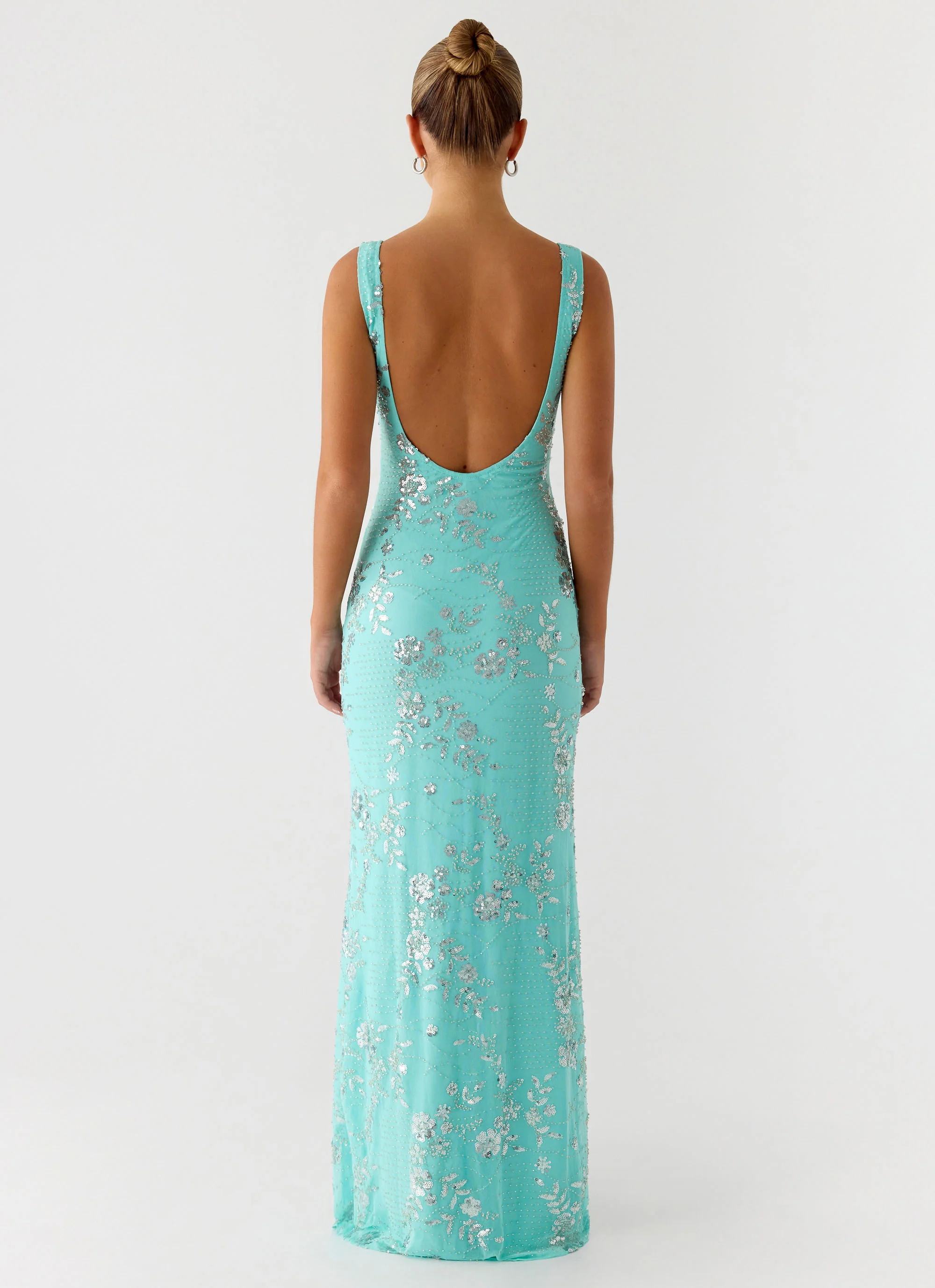 Silvana Maxi Dress - Aqua