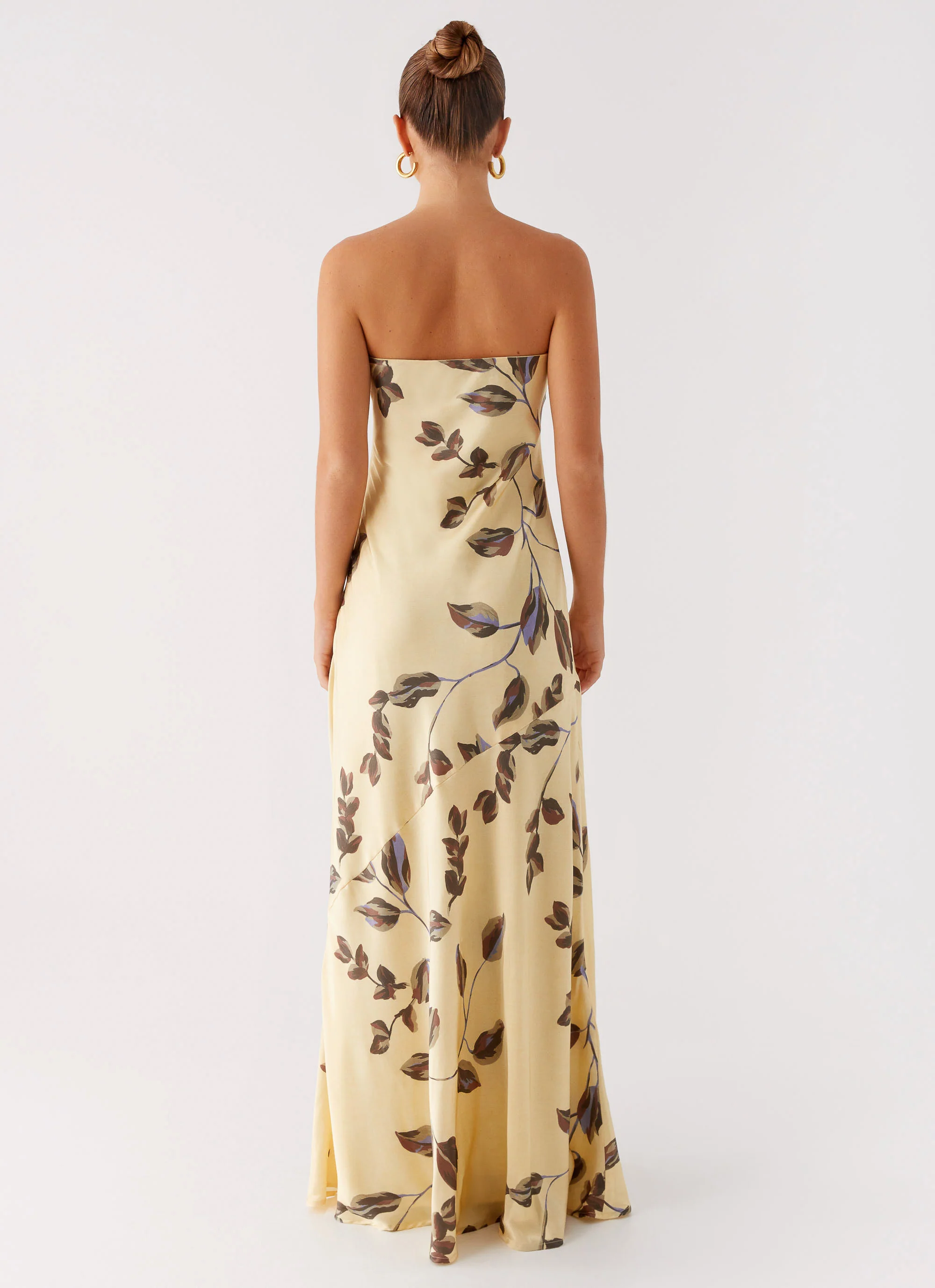 Alisa Strapless Maxi Dress - Buttercream Bliss