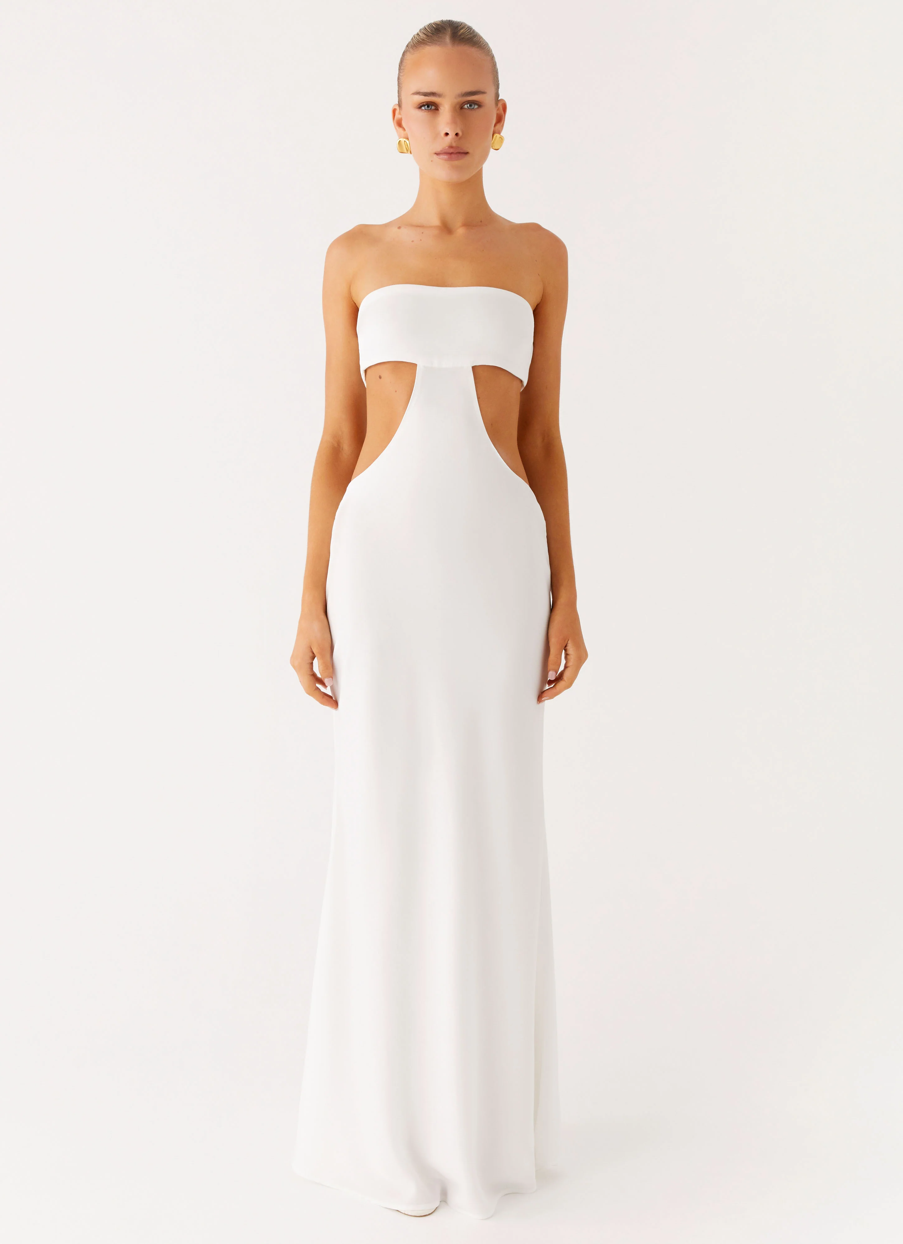 Kiss Me Cut Out Maxi - Ivory