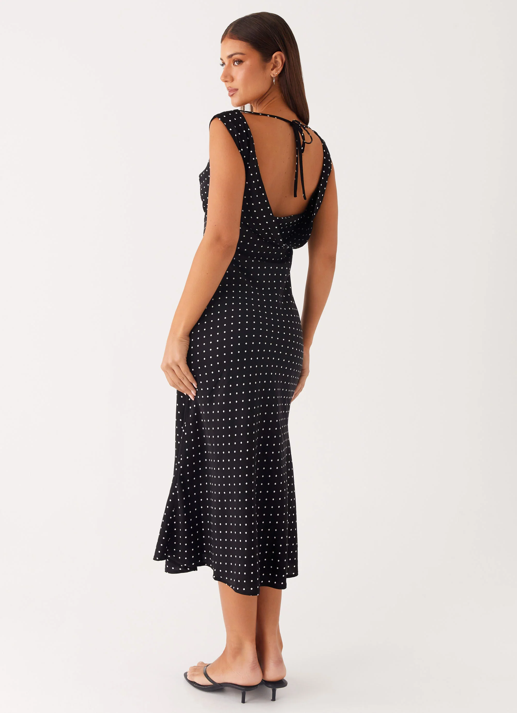 Role Model Maxi Dress - Black Polka Dot