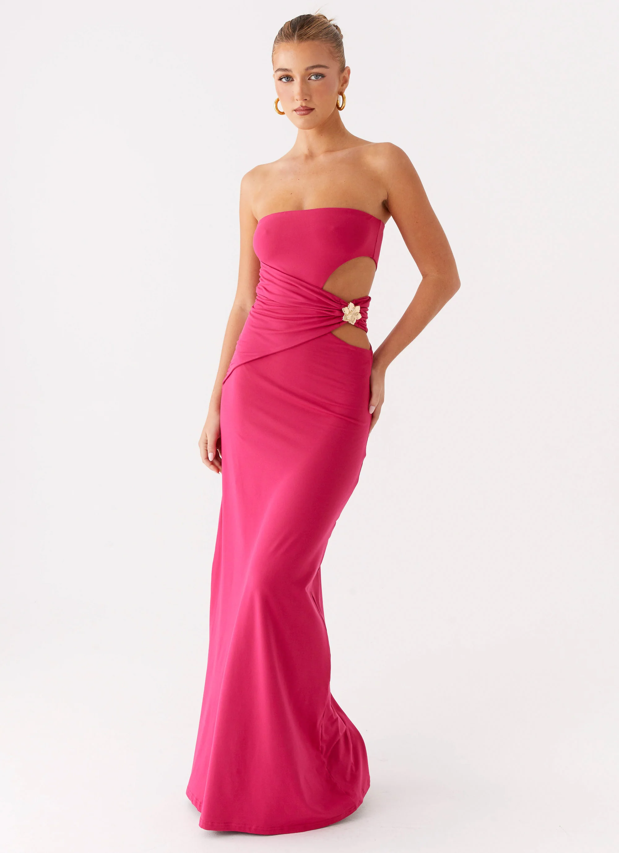 Anetta Maxi Dress - Fuchsia