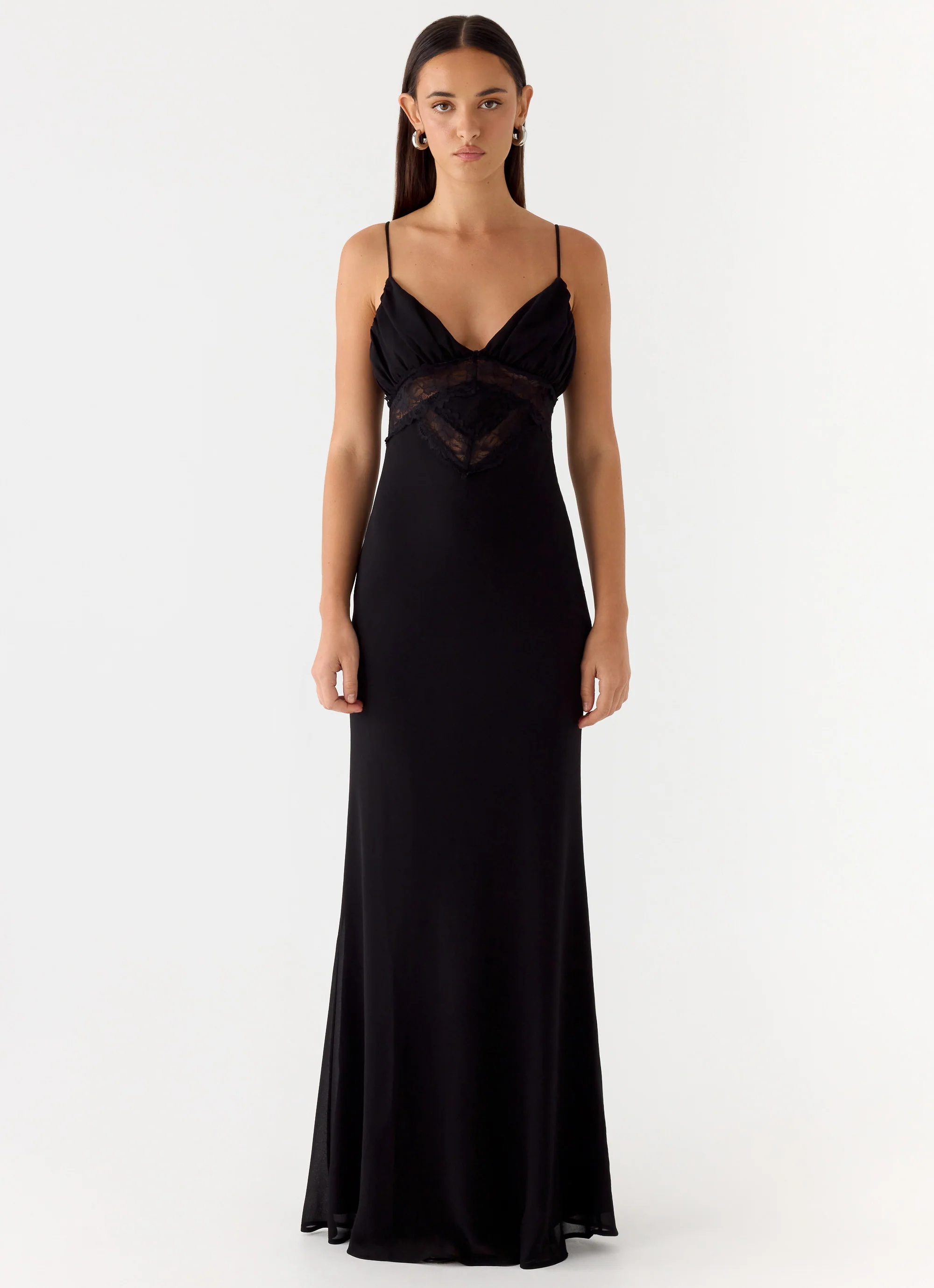 Opulent Maxi Dress - Black