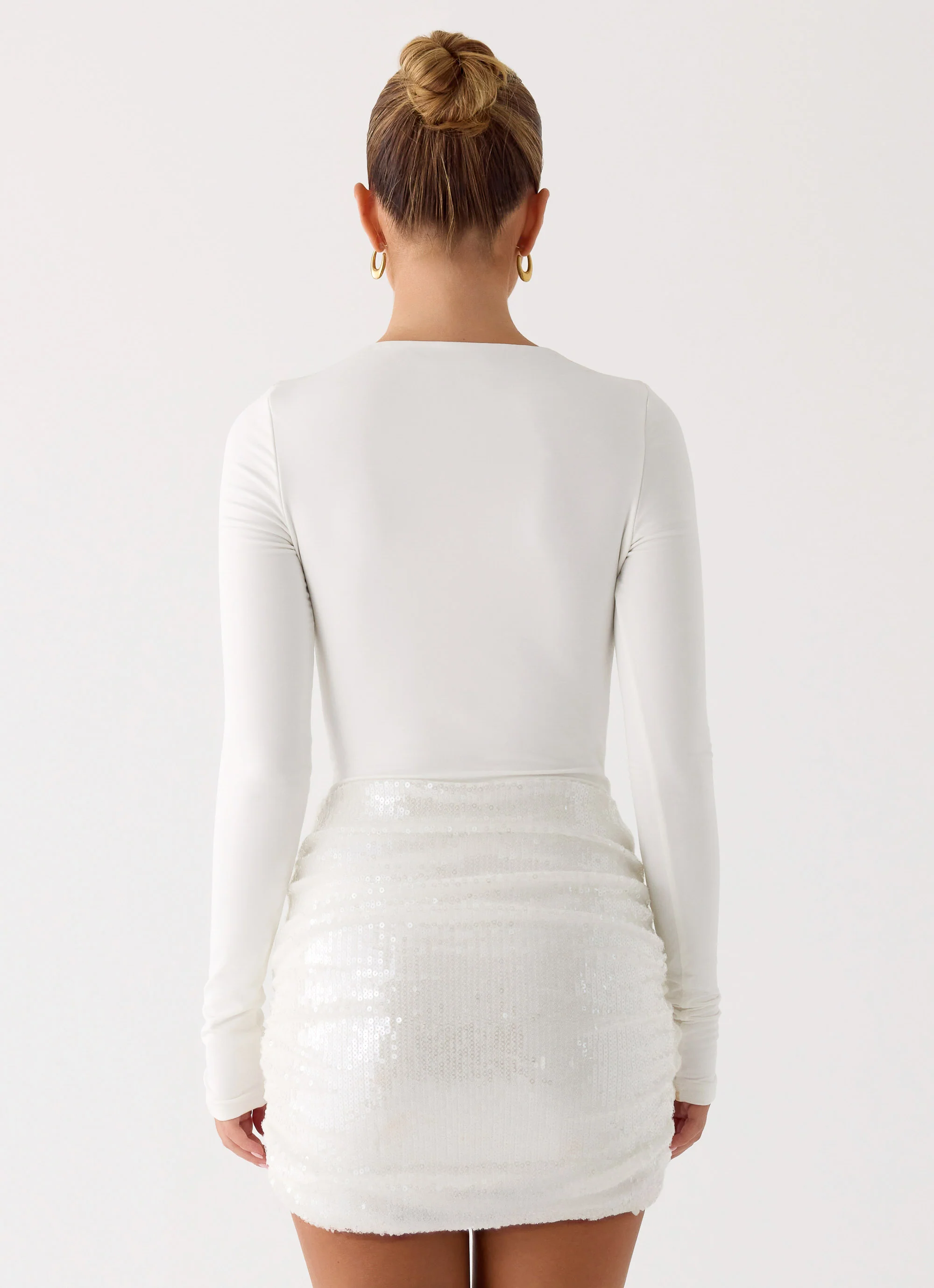 Overprotected Sequin Mini Dress - White