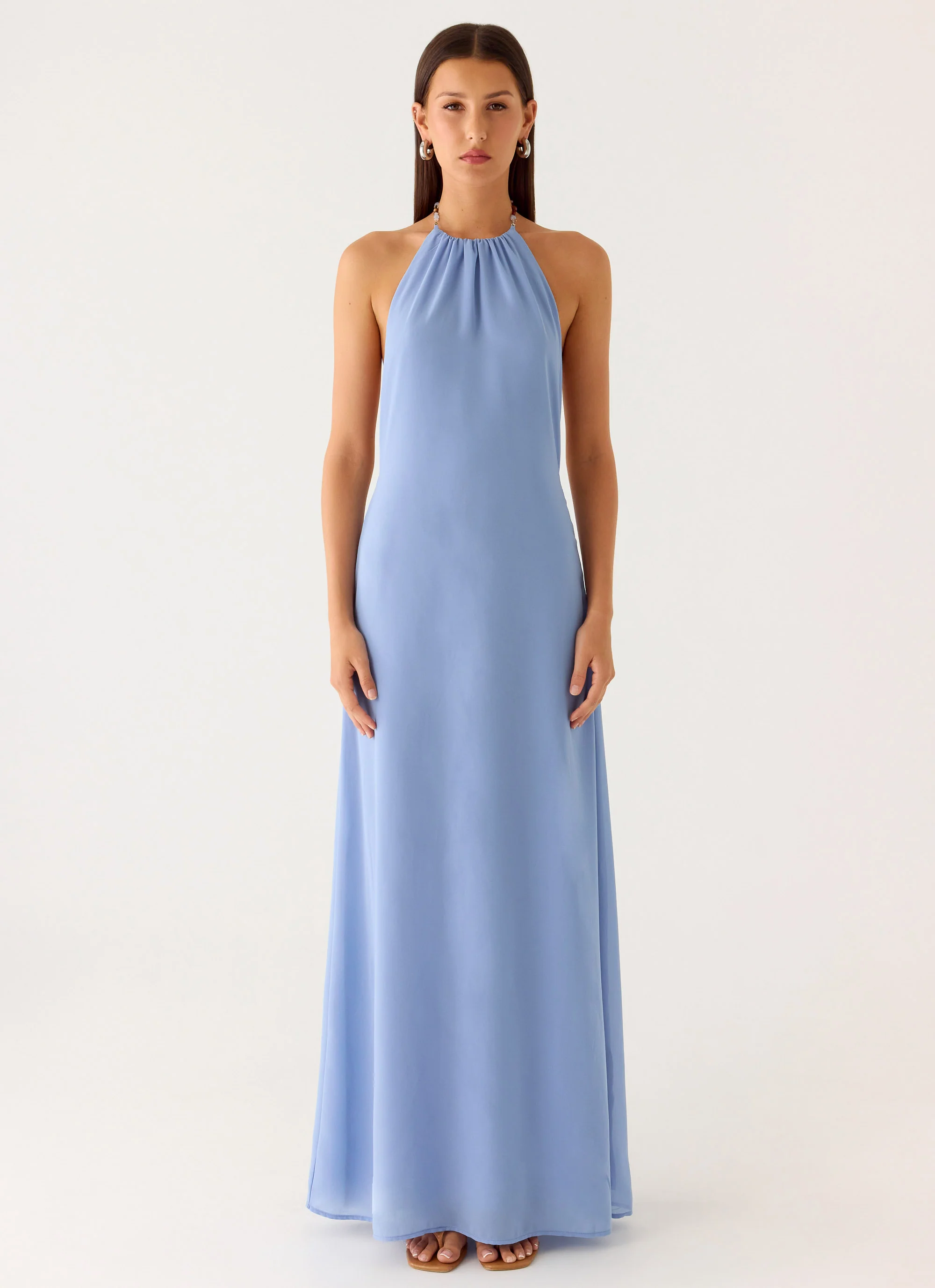 Le Soleil Halter Maxi Dress - Periwinkle