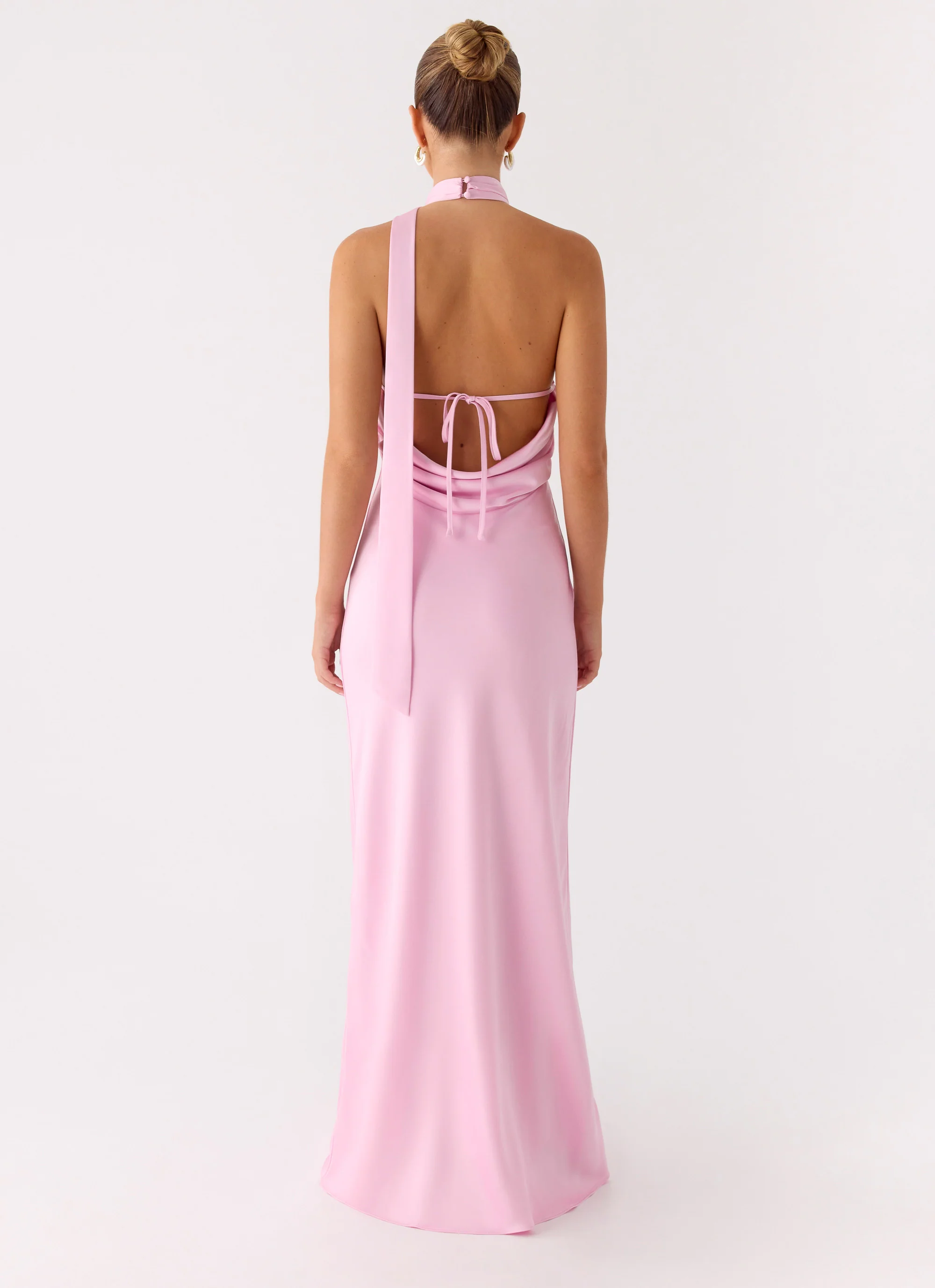 Keena Scarf Maxi Dress - Pink