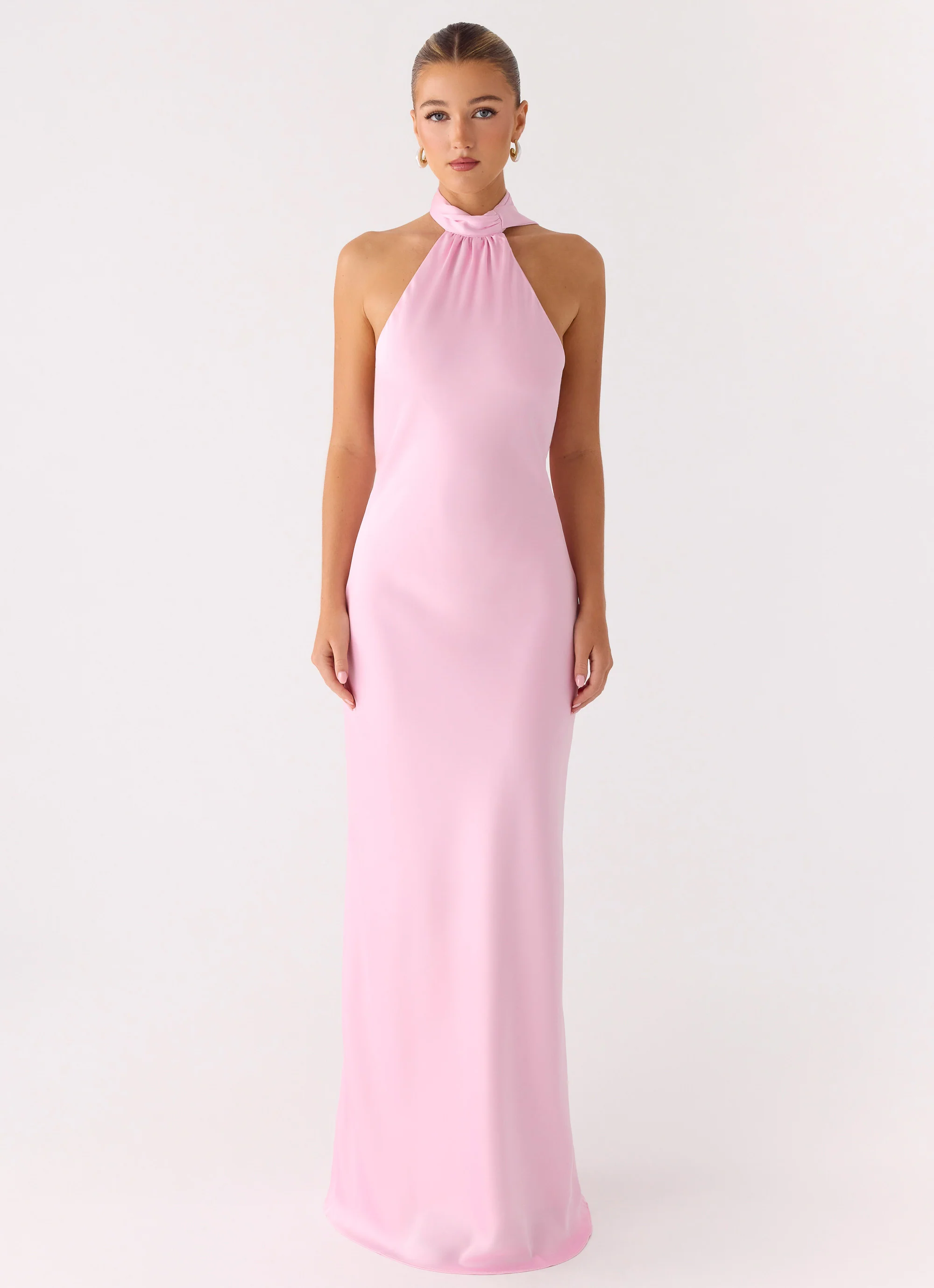 Keena Scarf Maxi Dress - Pink