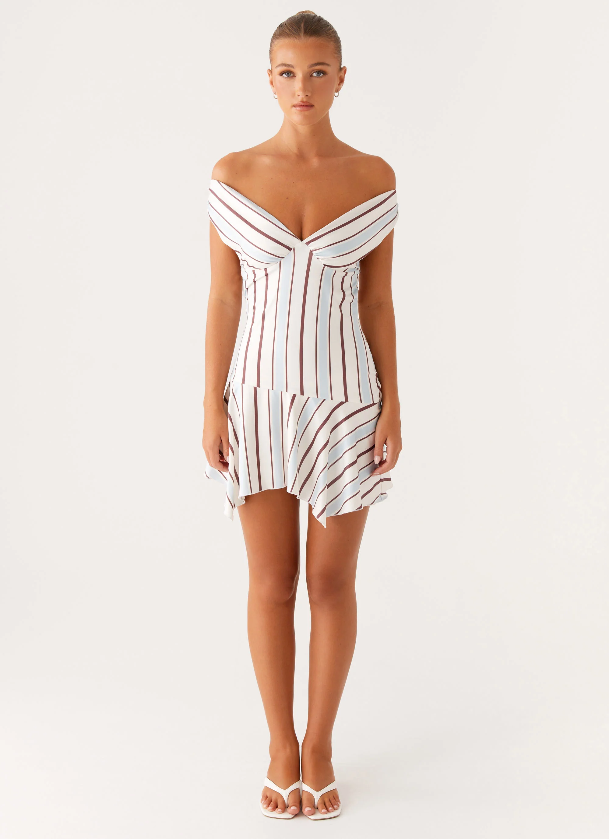 Kirby Mini Dress - Blue Stripe