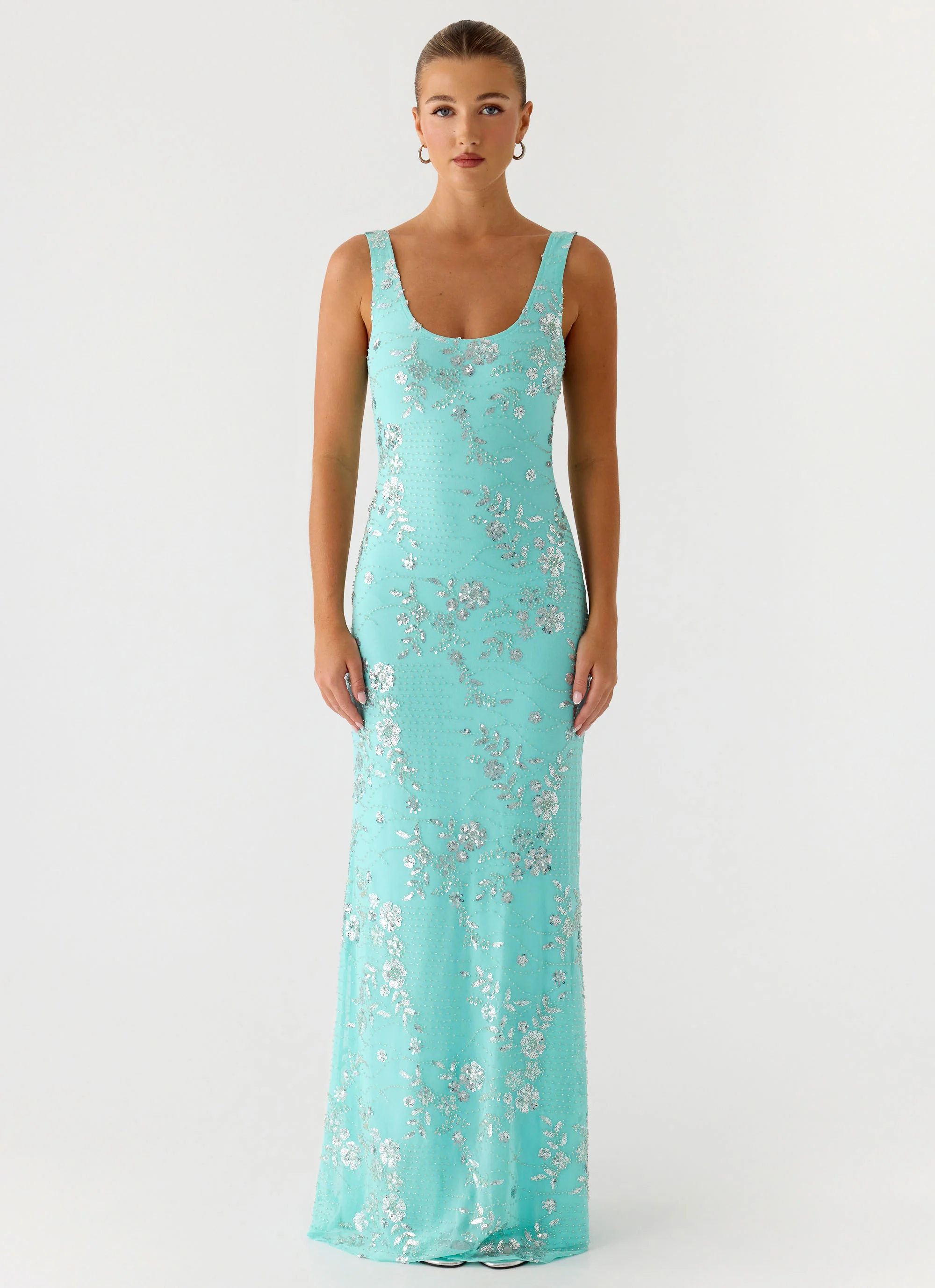 Silvana Maxi Dress - Aqua