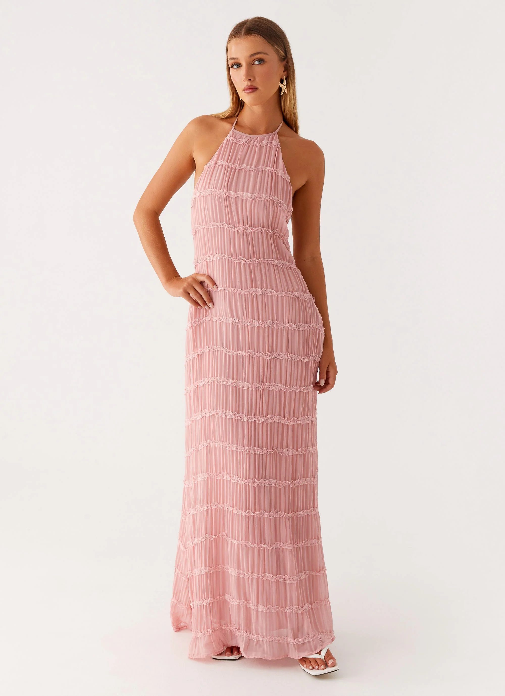 Aullie Maxi Dress - Pink