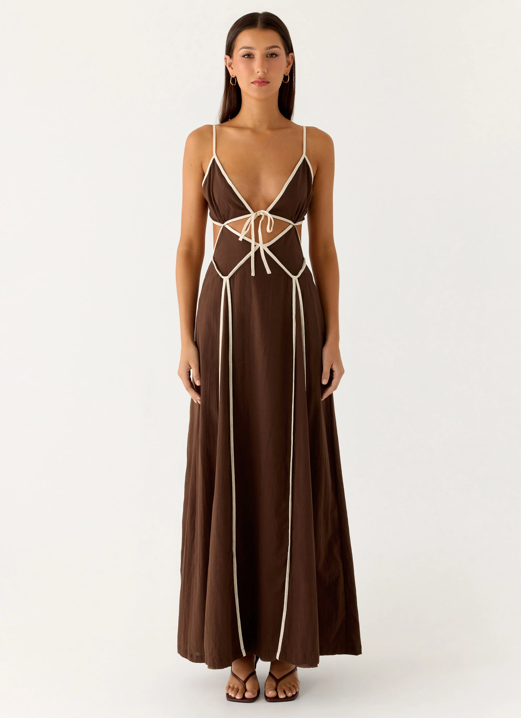 Kerli Maxi Dress - Cool Chocolate