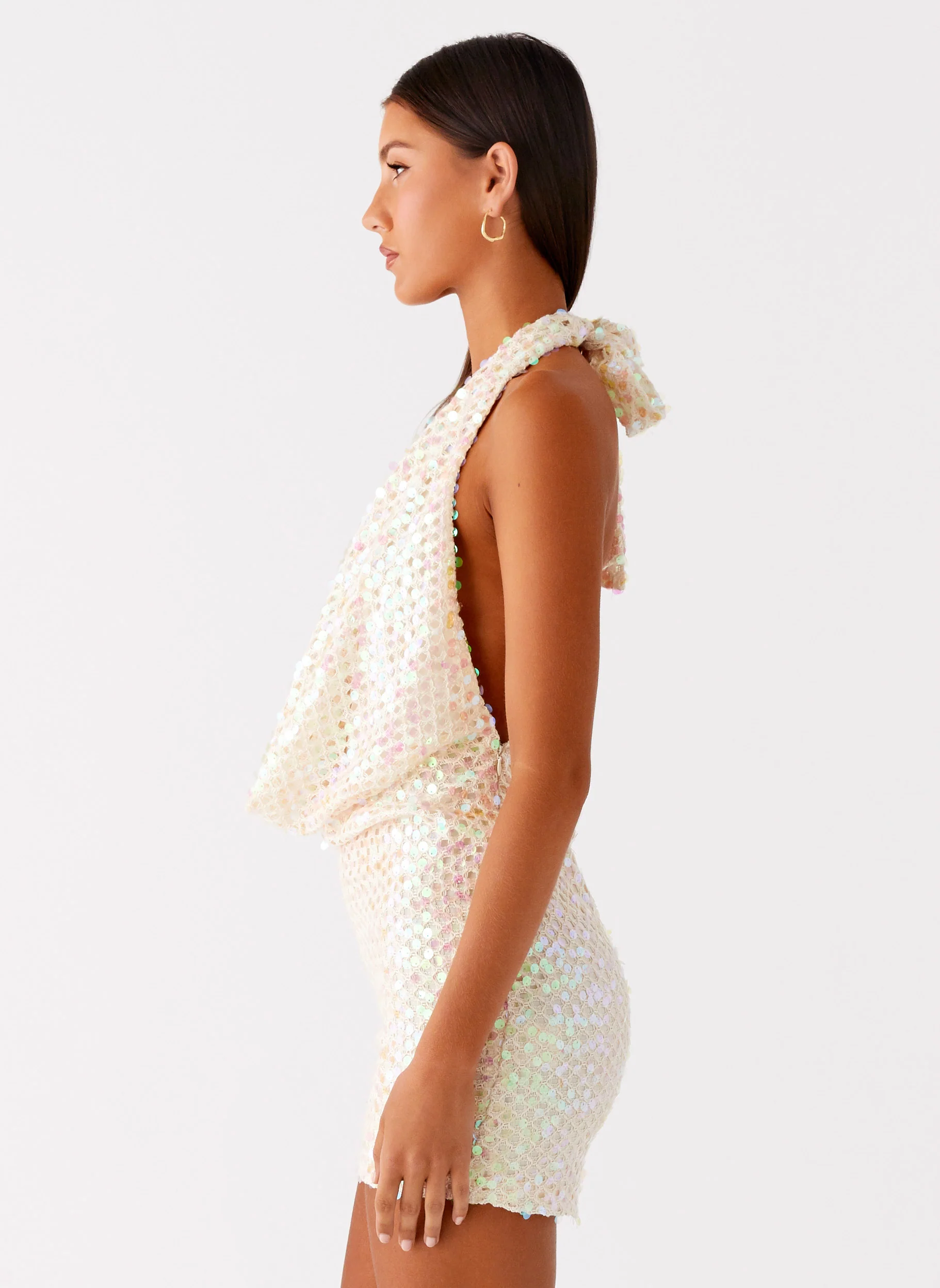 You Make Me Feel Mini Dress - Ivory