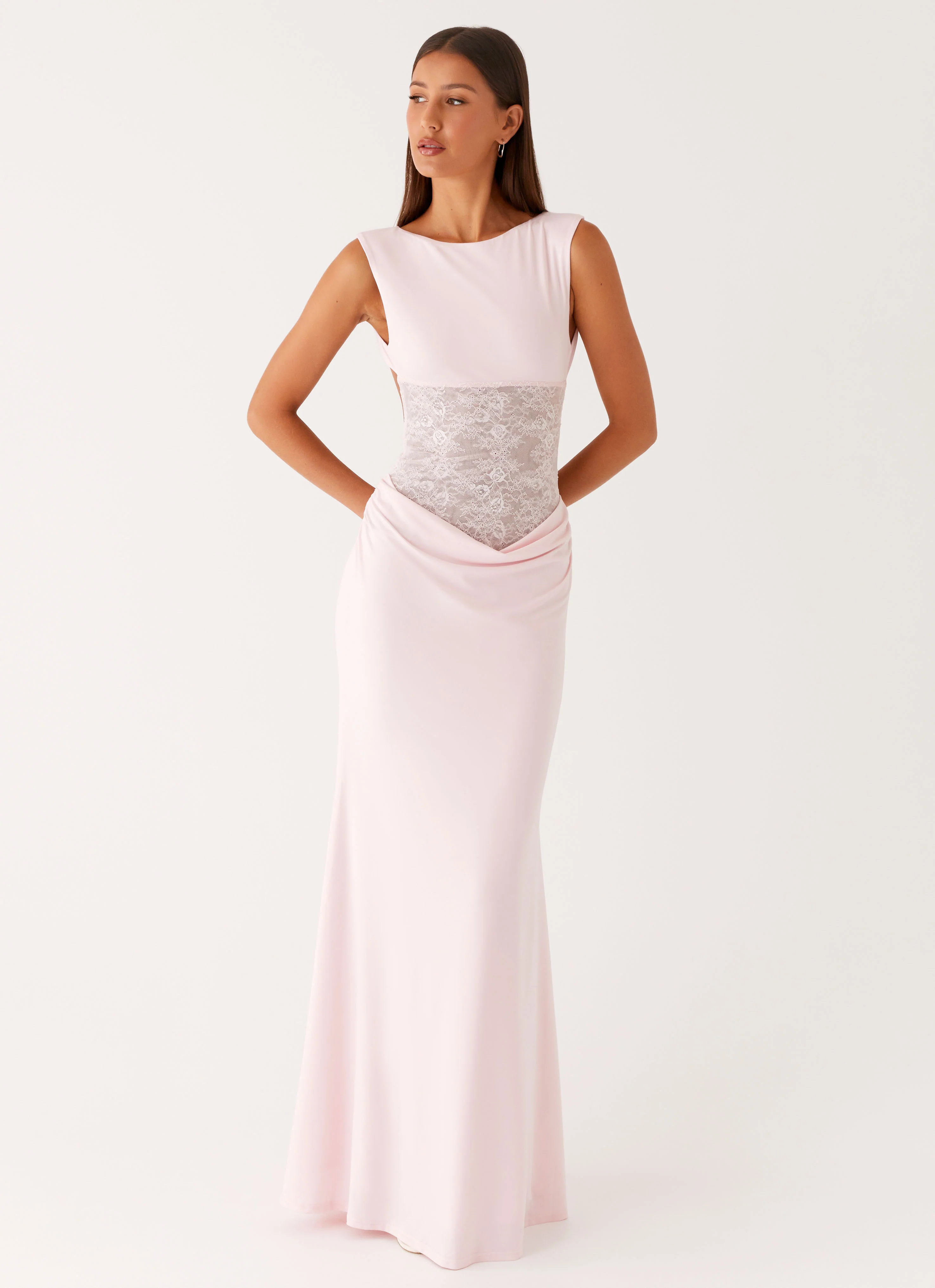 Love Tease Maxi Dress - Baby Pink