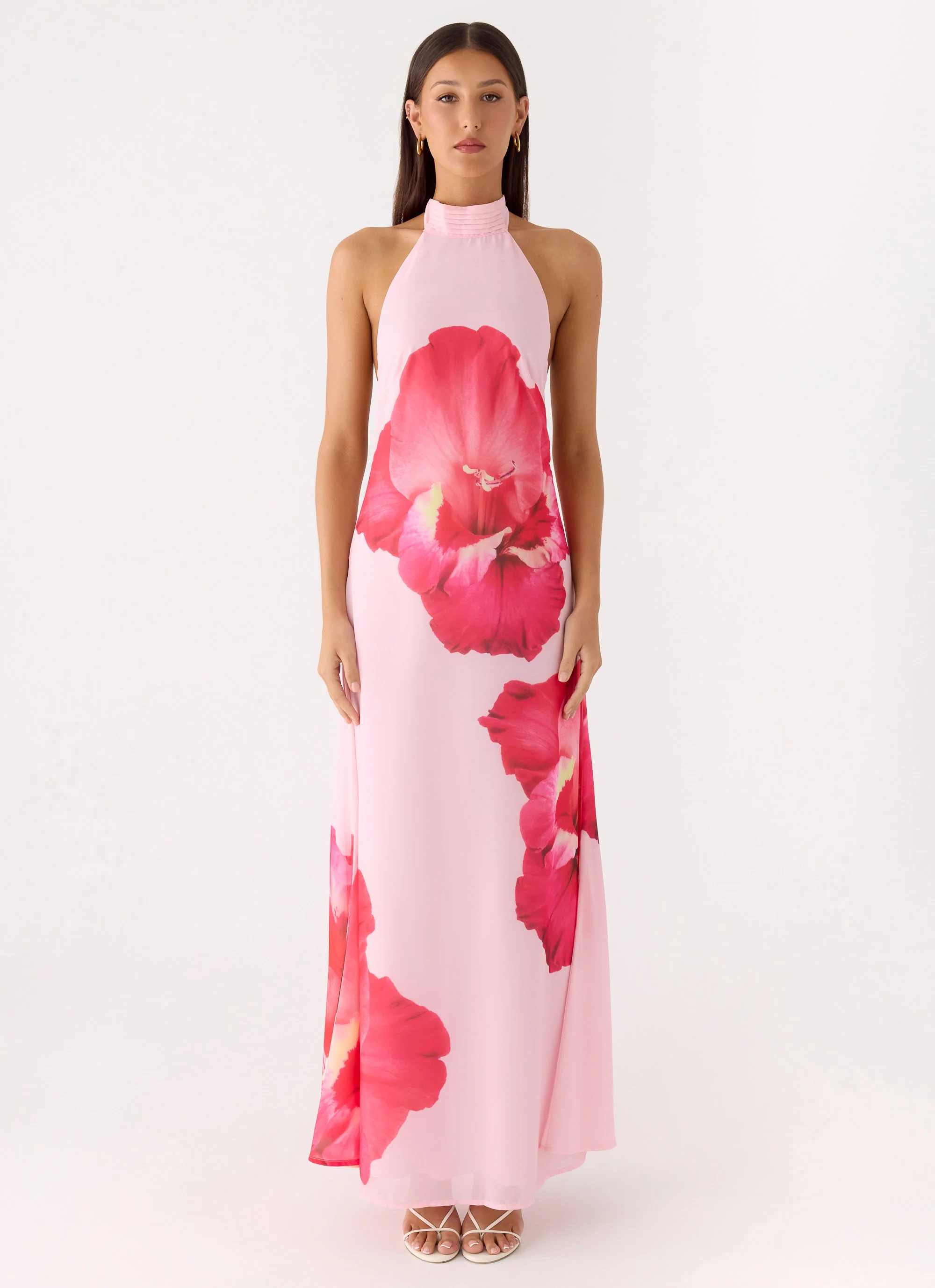 Len Maxi Dress - Pink Floral Spritz