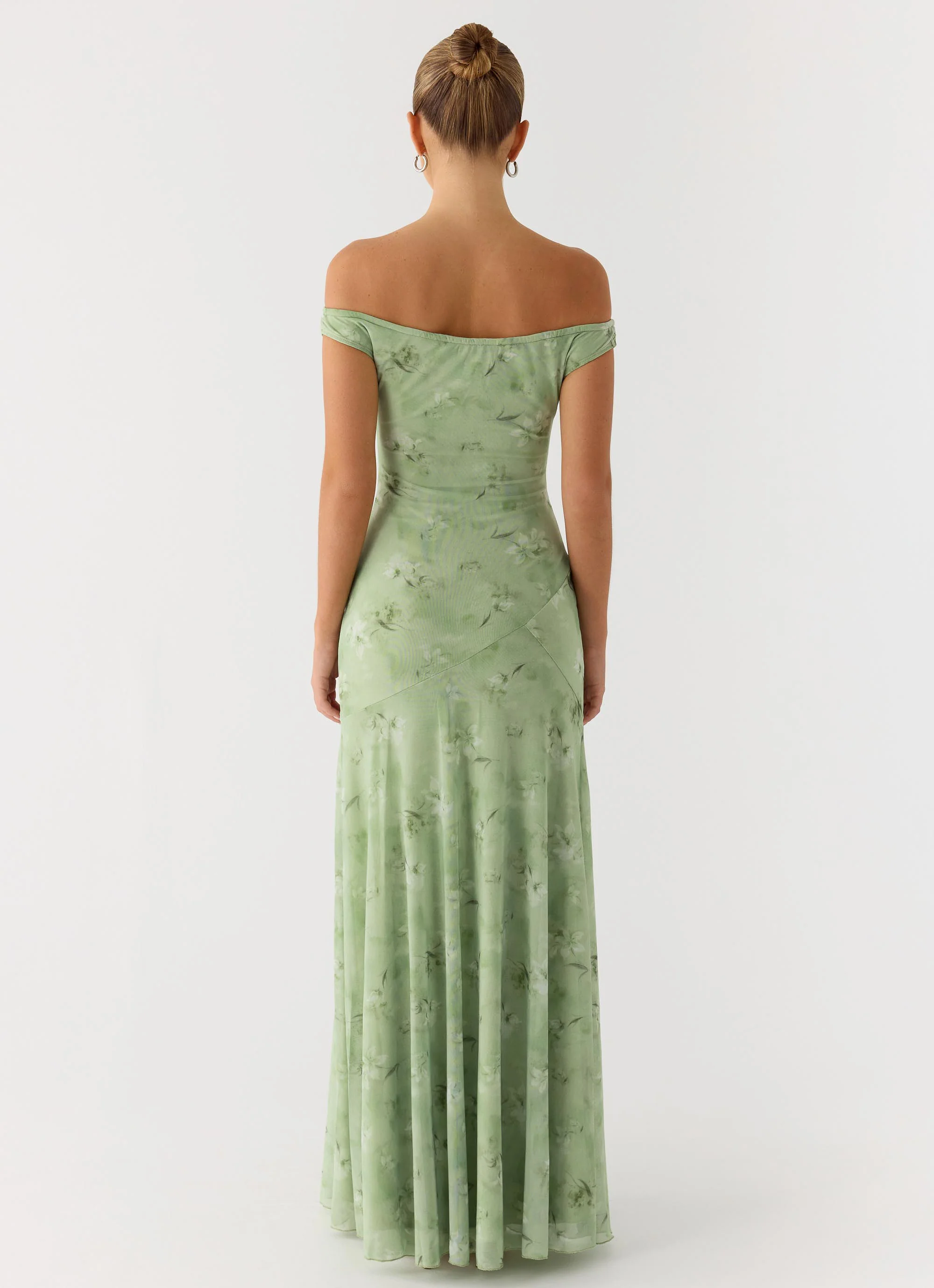 Wasting Time Maxi Dress - Blurred Lime