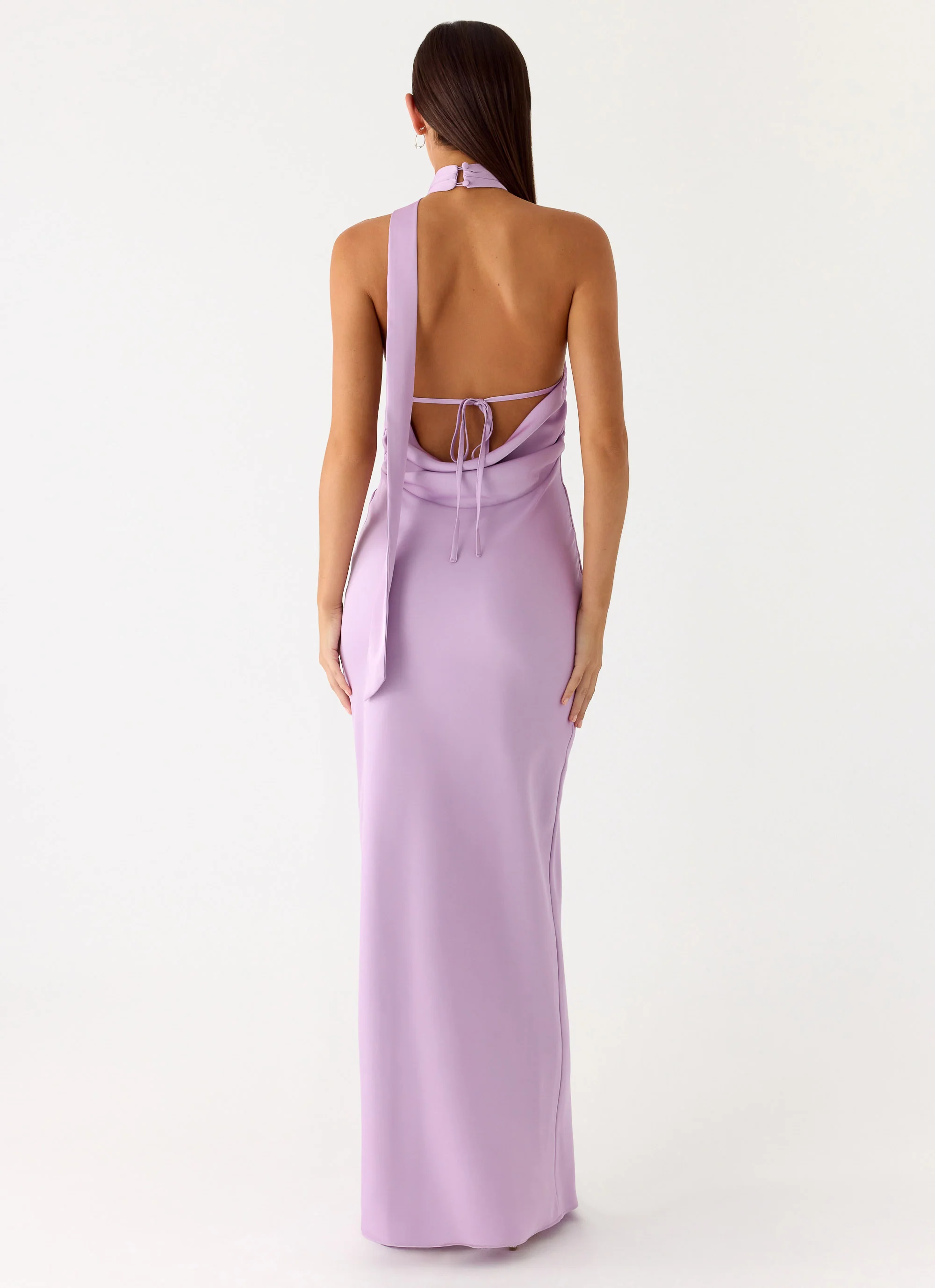 Keena Scarf Maxi Dress - Lavender
