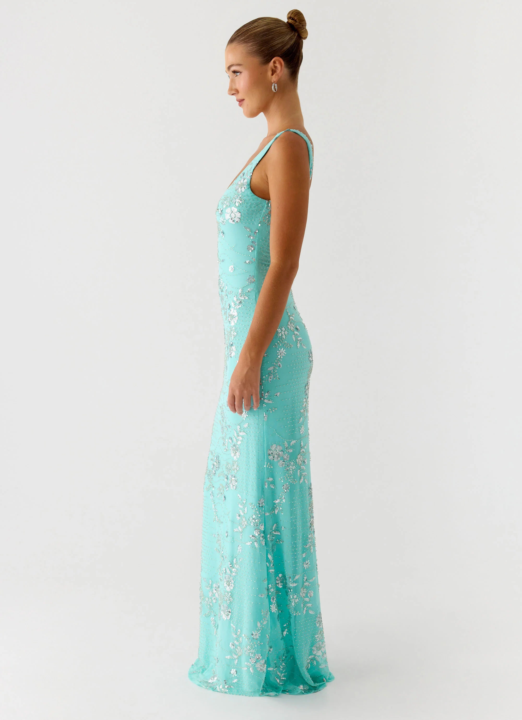 Silvana Maxi Dress - Aqua