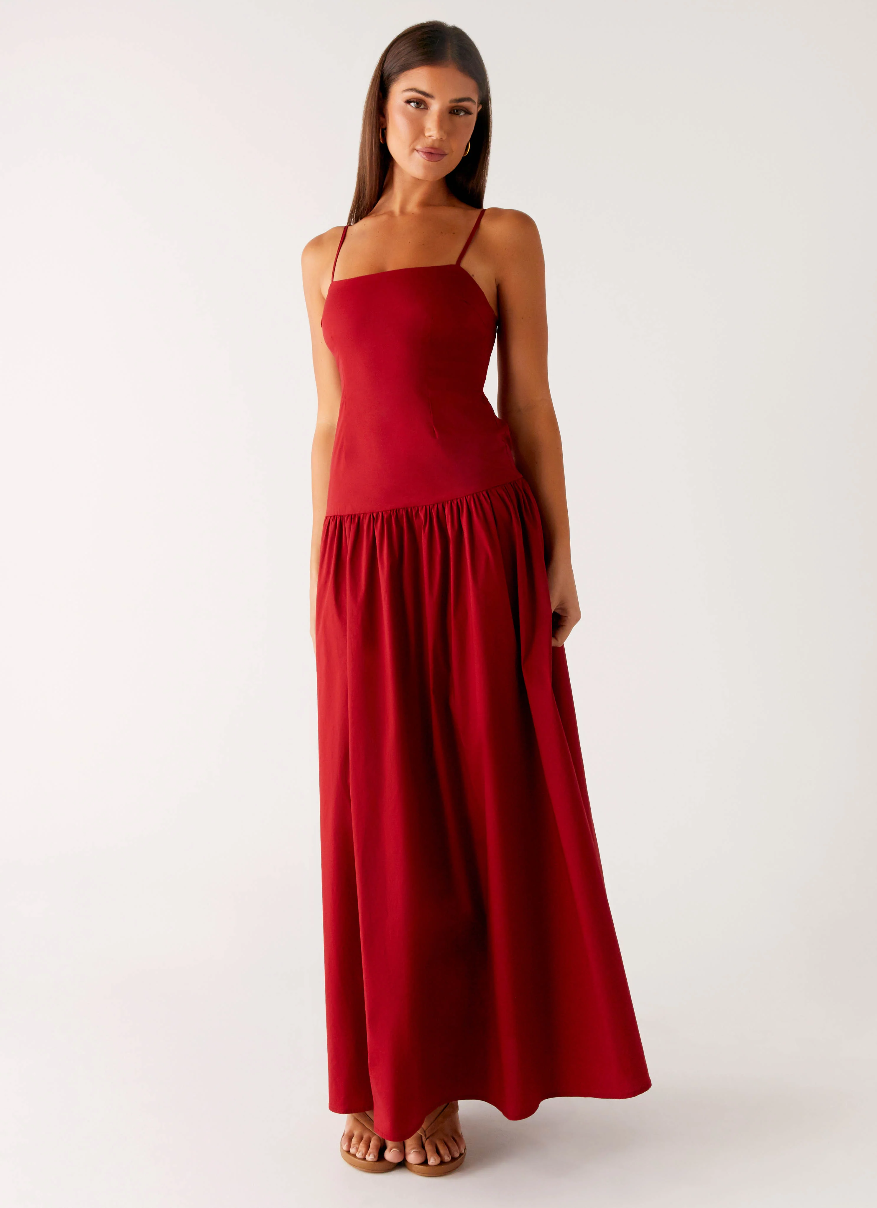 Vince Cami Maxi Dress - Deep Red